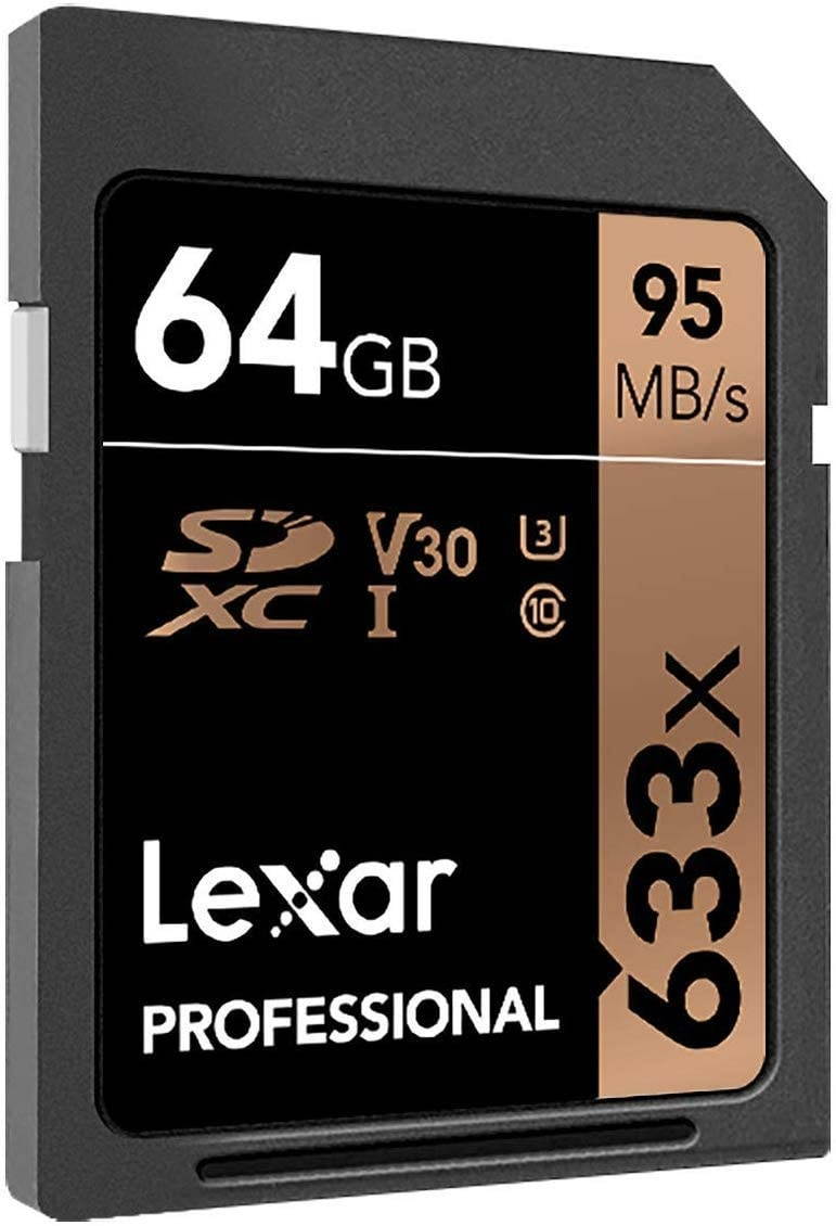 Lexar 64GB Professional Class 10 UHS-I U1 633x SDXC Memory Card #LSD64GCB1NL633