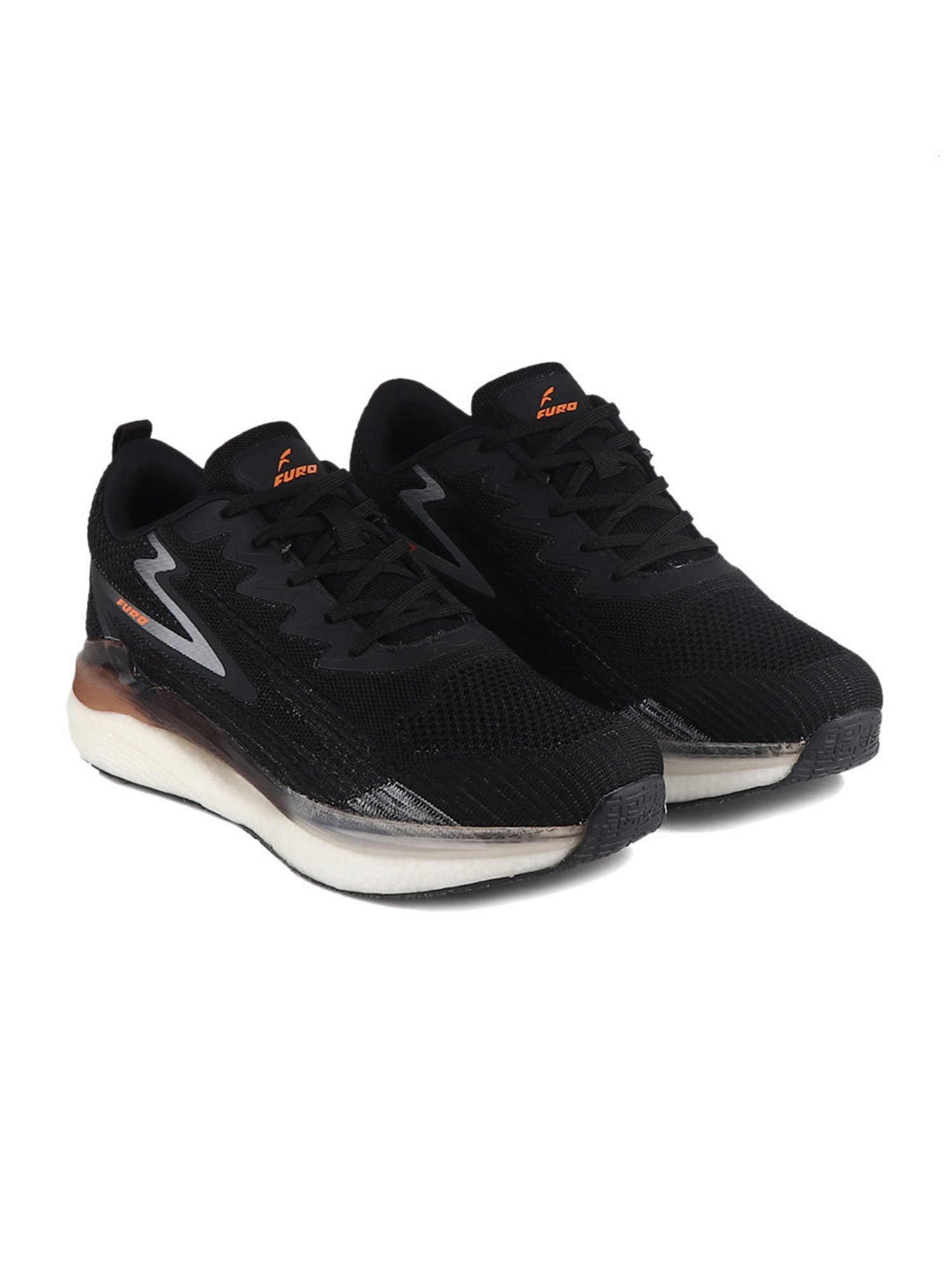 Furo by Red Chief Men's Black Running Shoes