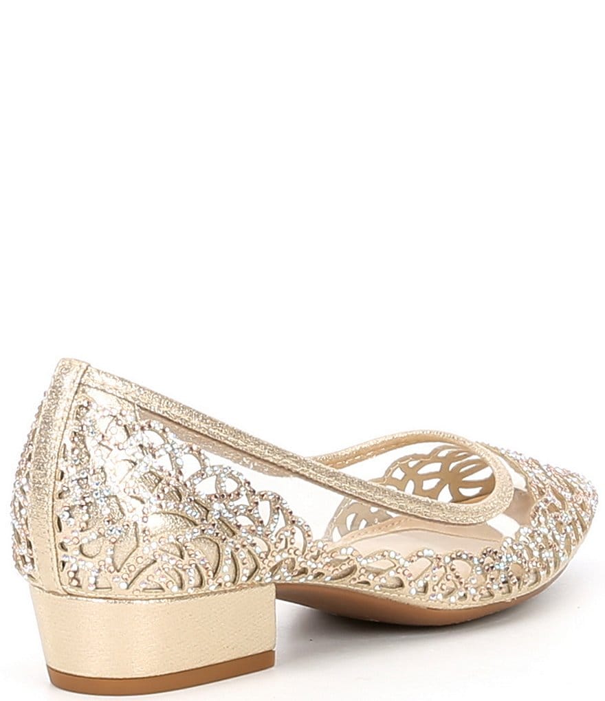Pelle Moda Berlin Glitter Ankle Strap Pumps