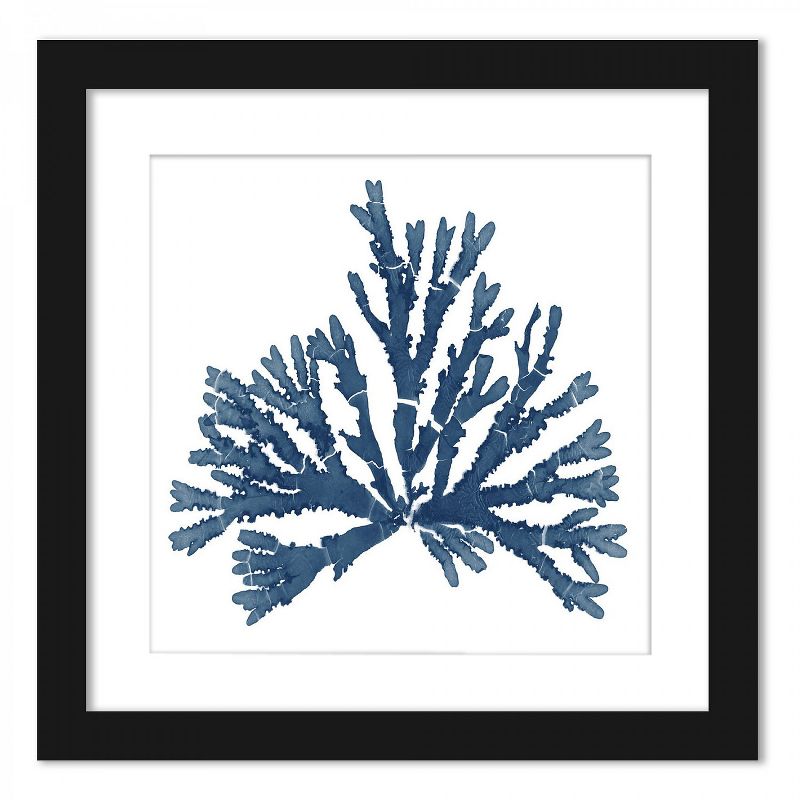 Americanflat Coral Reef In Indigo - Set of 2 Framed Prints by Wild Apple