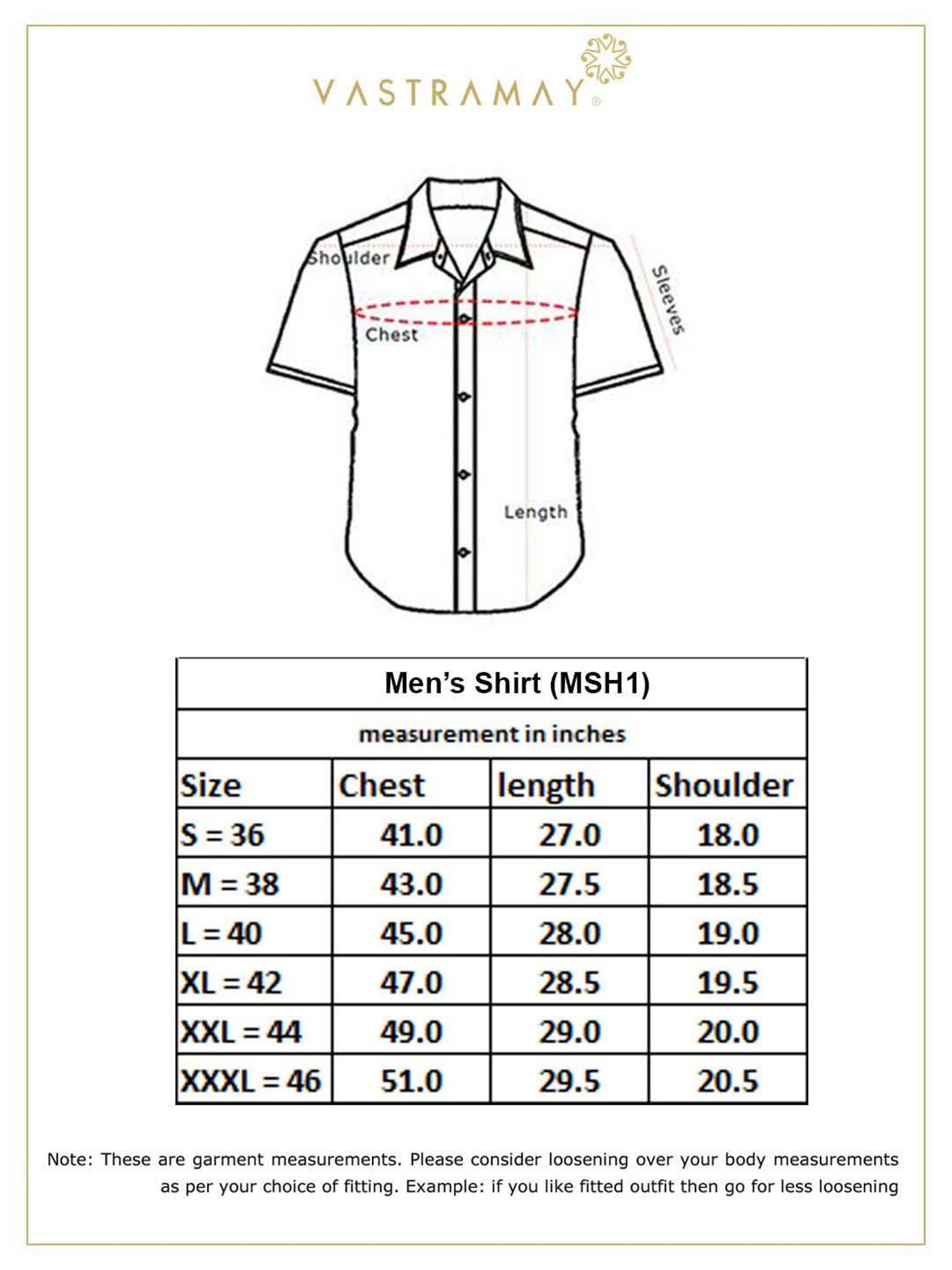 Ramraj Red Cotton Regular Fit Shirt