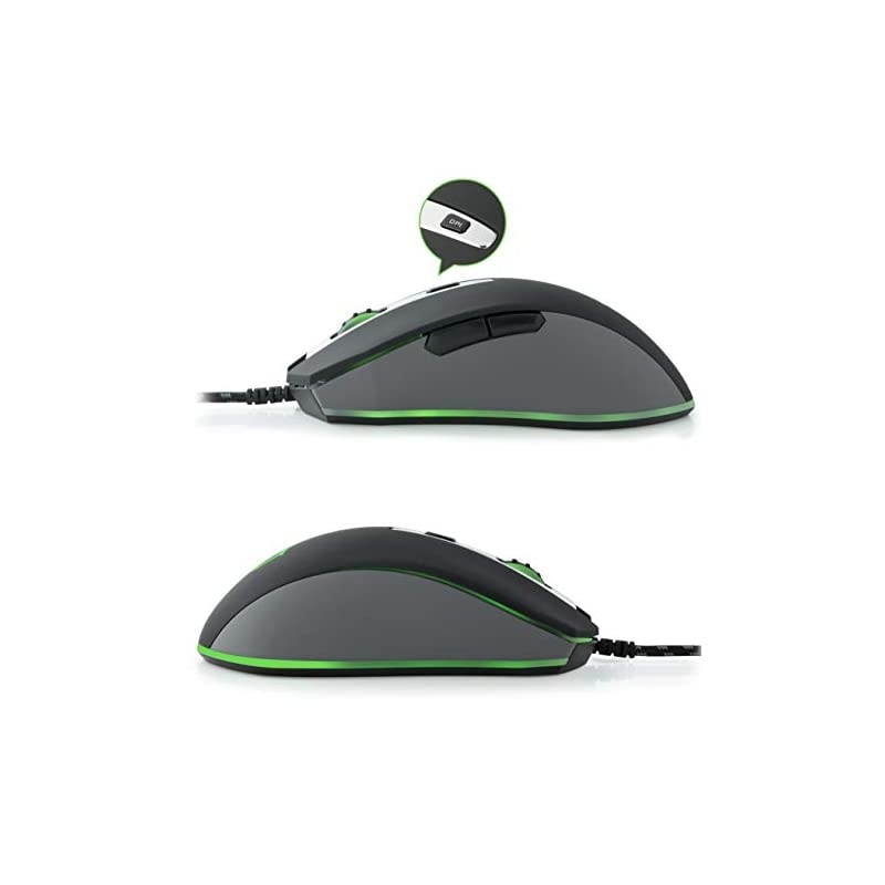 Performance Gaming Mouse - PMW 3360 Optical Sensor - D2F Series Mechanical Switches - PTFE Mouse feet