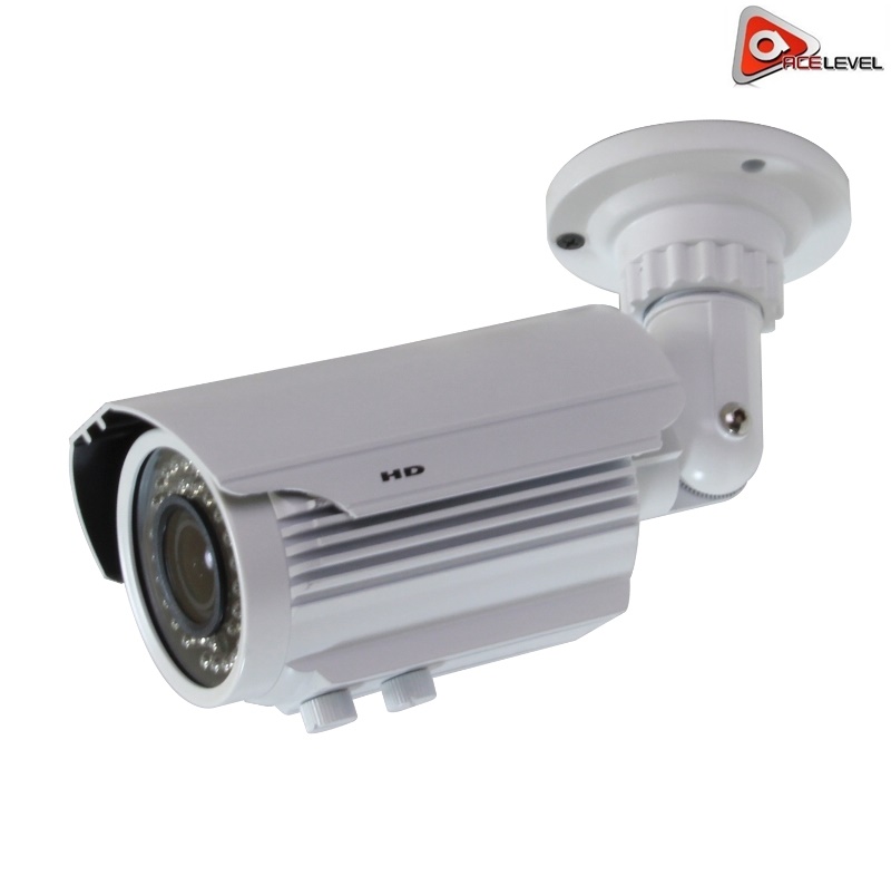 Acelevel AHD 1080P Night Vision Weatherproof Vari-Focal Bullet Camera (White Color)