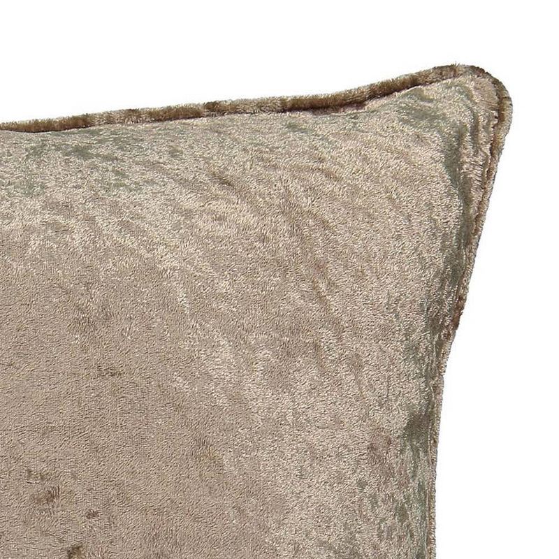 Beautyrest 20"x20" Sandrine Faux Velvet Throw Pillow Brown