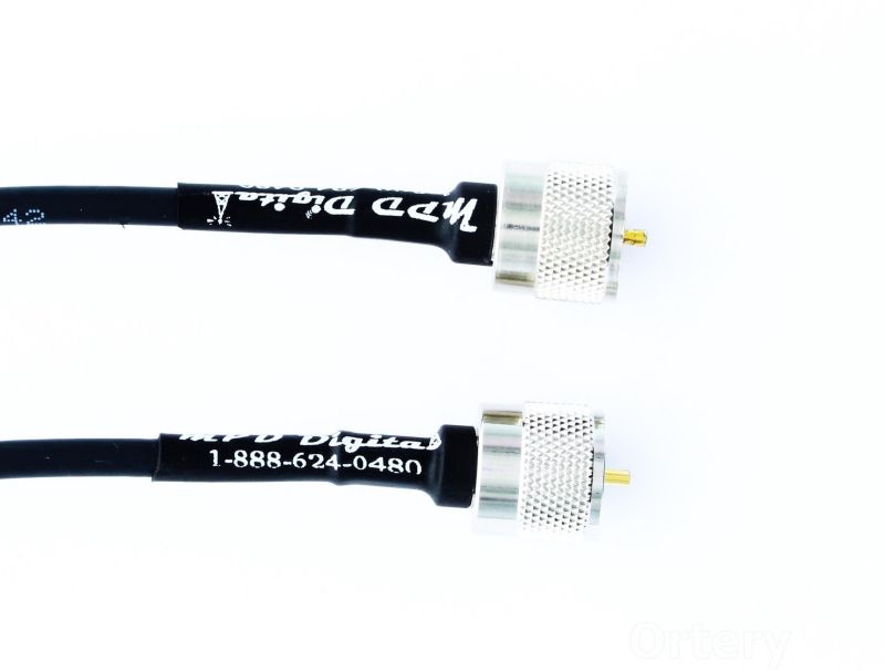 Andrew Commscope Coaxial Antenna Cable Jumpers for Ham/CB Radios - PL-259 (UHF Male) Connectors -US Made- (15 FT)
