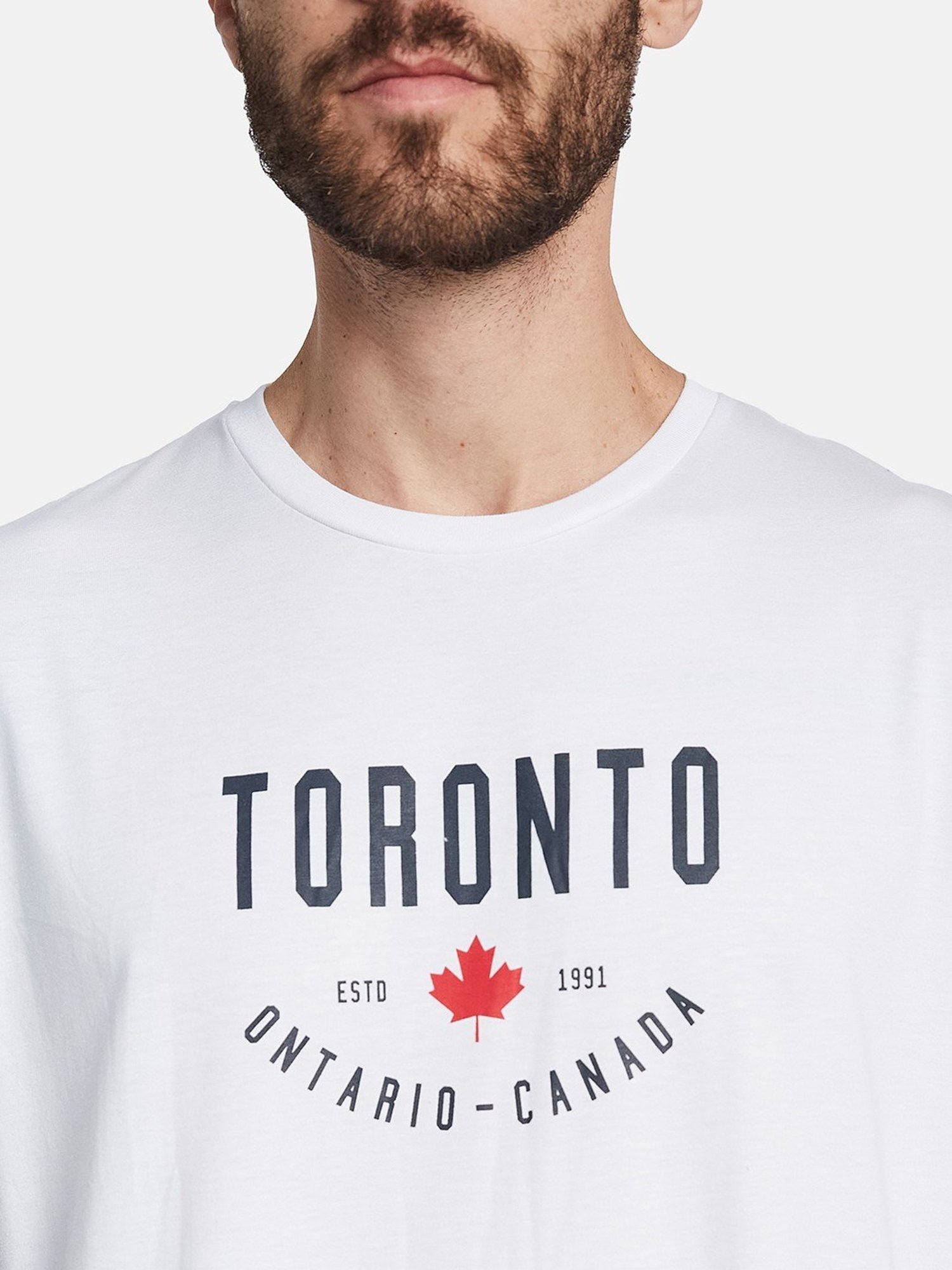 Octave White Regular Fit Printed T-Shirt