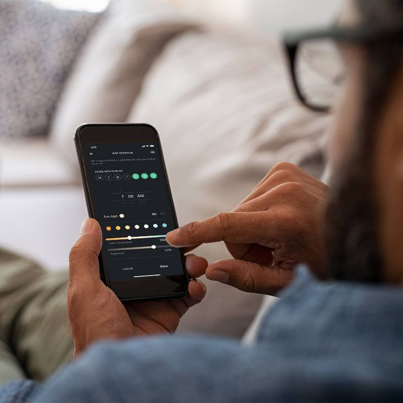 Smart 65W Equivalent White LED Wi-Fi Enabled Voice Activated BR30 E26 Frosted LED Light Bulb