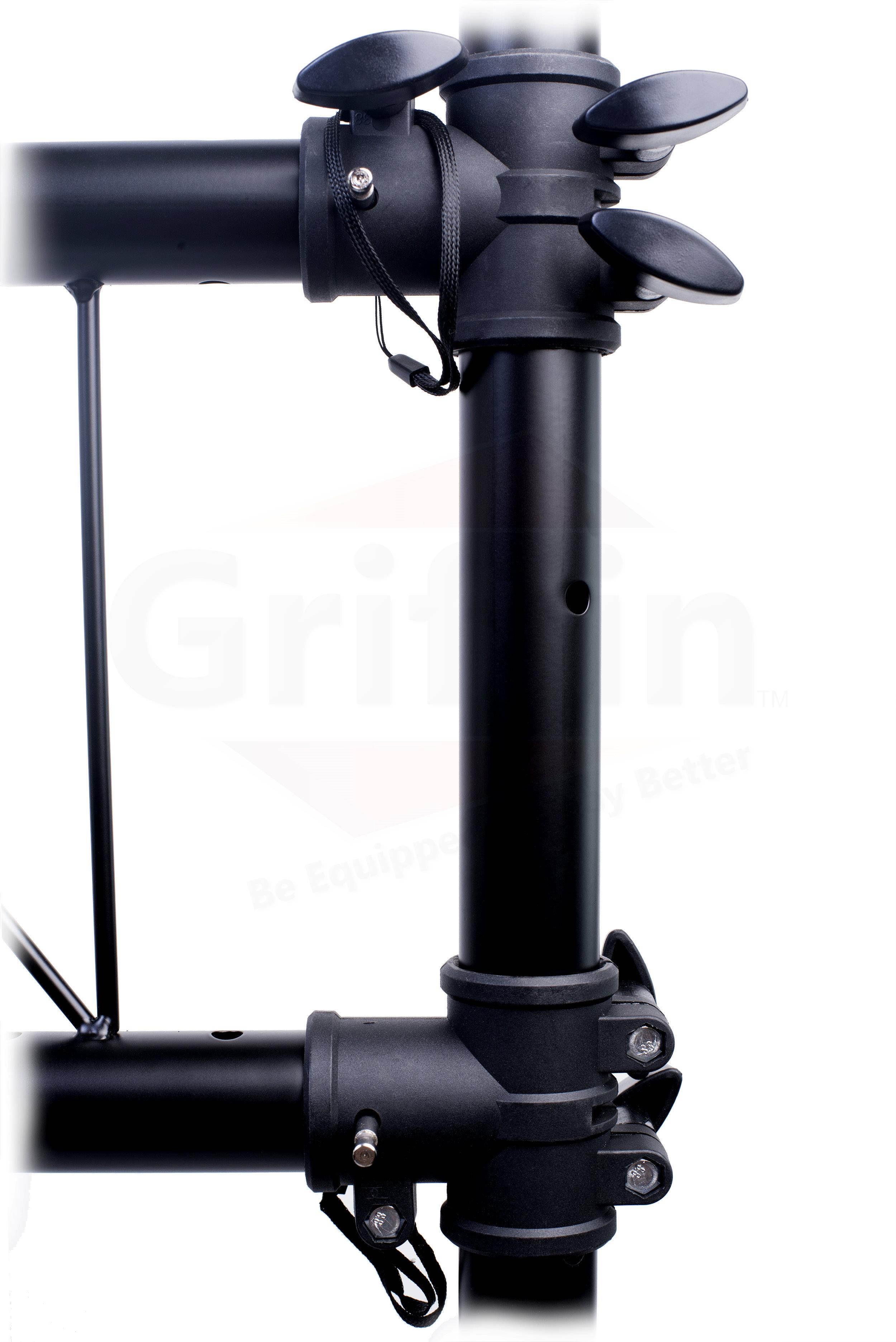 Light Truss Stand System by GRIFFIN | I-Beam Trussing Set & DJ Booth Platform Kit | Hanging Mount Lighting Package for Music Gear, PA Speakers, Can Lights | T-Bar Extension for Portable Audio Stage