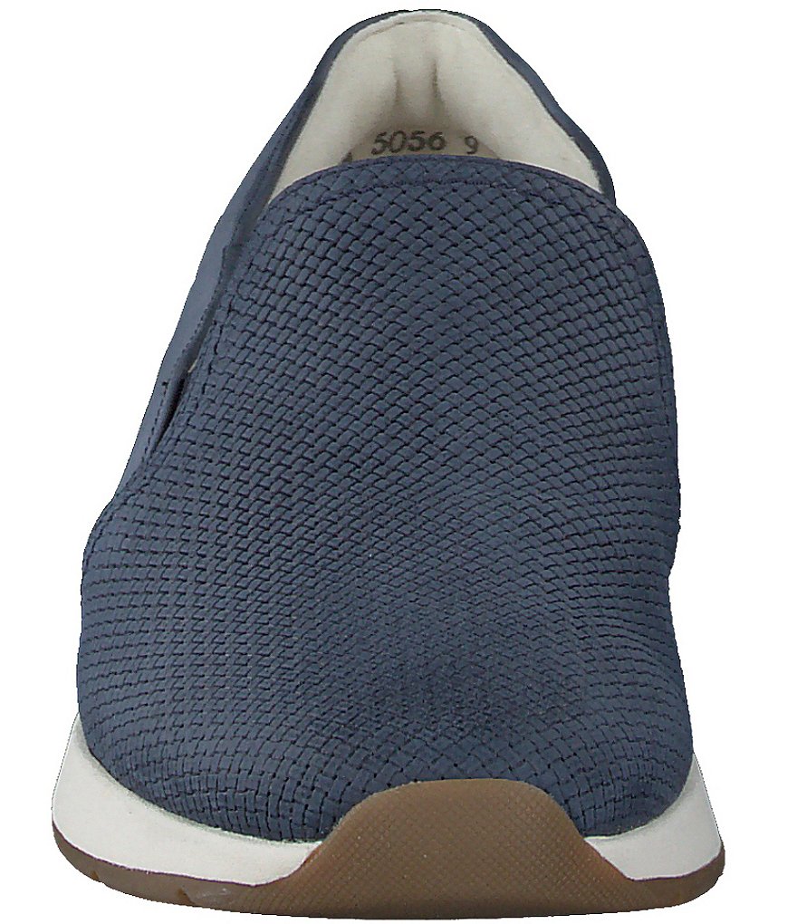 Paul Green Ivy Nubuck Leather Woven Embossed Slip-On Loafers