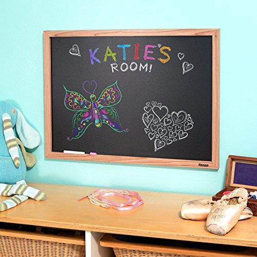 Board Dudes 17" x 23" Chalk Board with Oak Style Frame (CXM80)