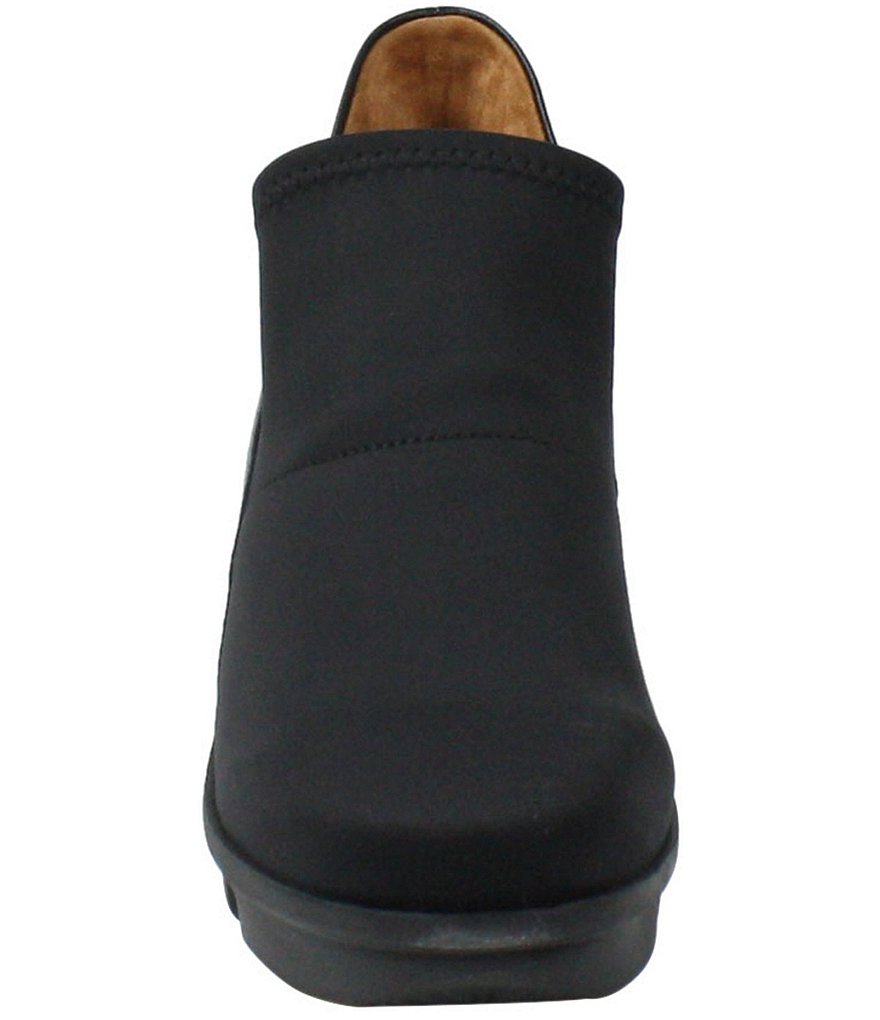 L'Amour Des Pieds Howin Stretch Wedge Lug Sole Ankle Booties