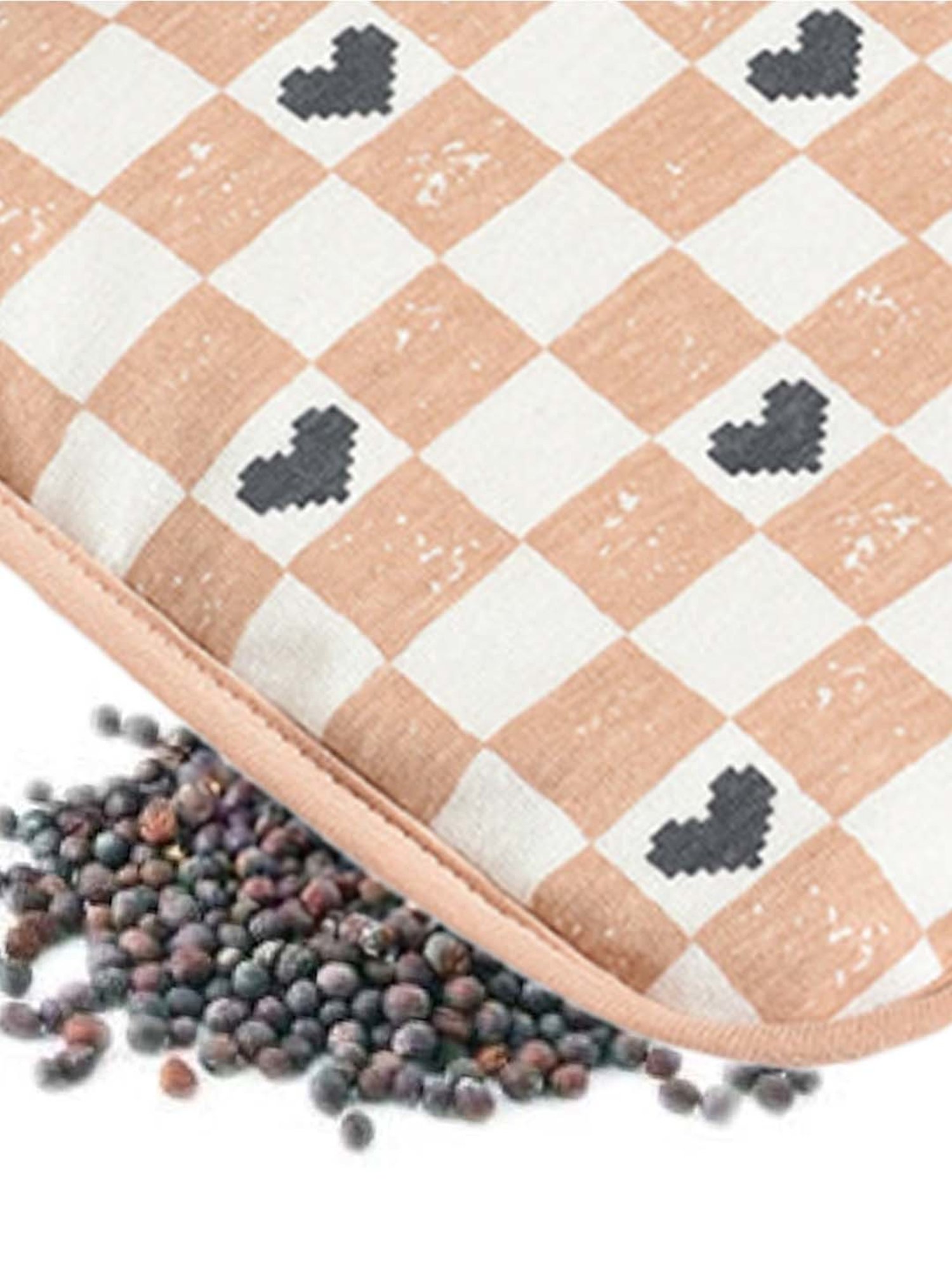 MiArcus Beige Cotton 180 GSM Mustard Seed Pillow For Kids