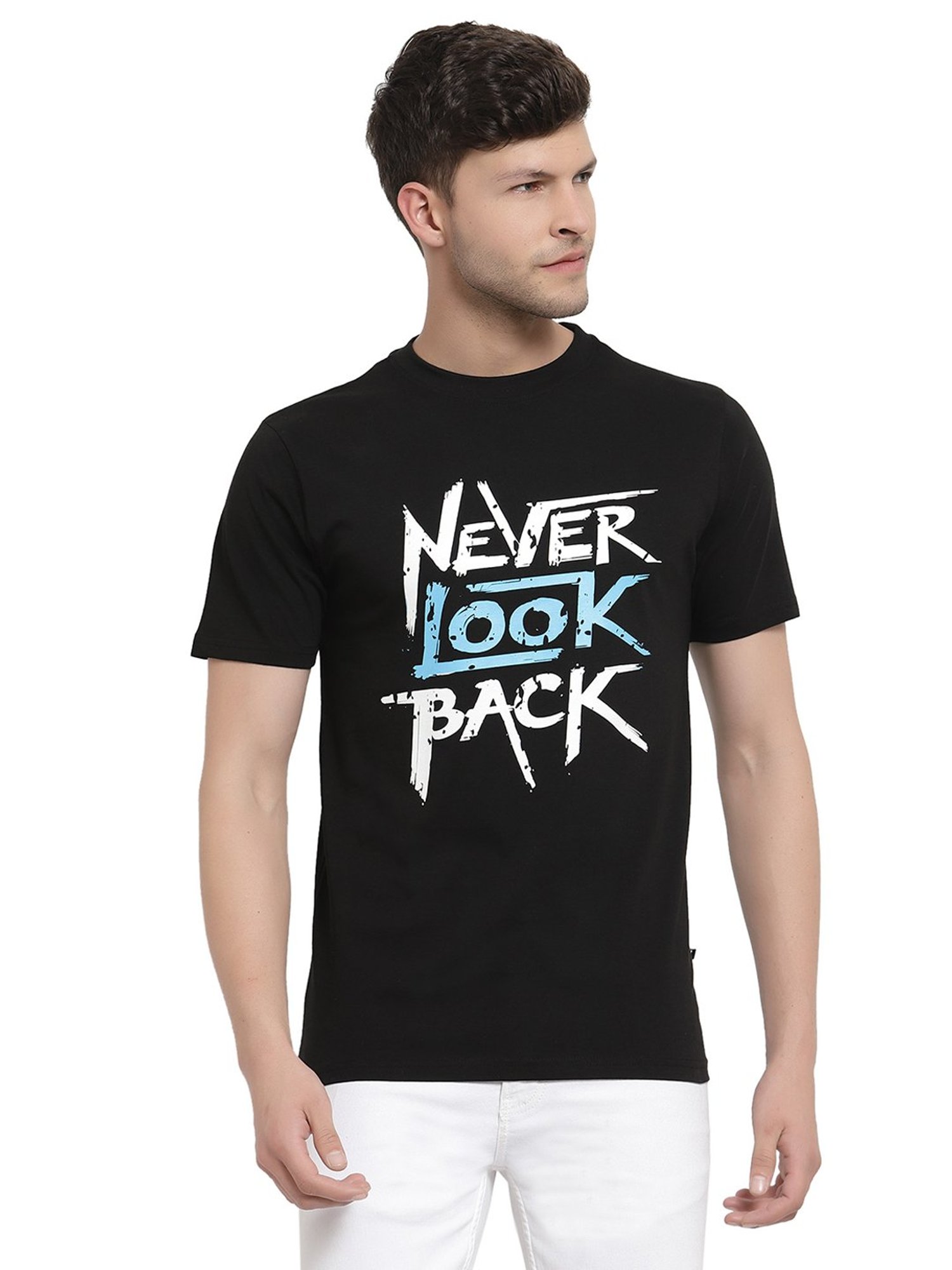 Proteens Black Printed T-Shirt