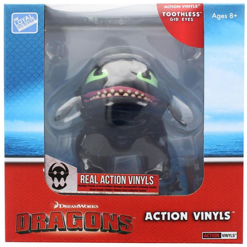 The Loyal Subjects How To Train Your Dragon 6" Action Vinyl: Toothless (Glow Eyes)