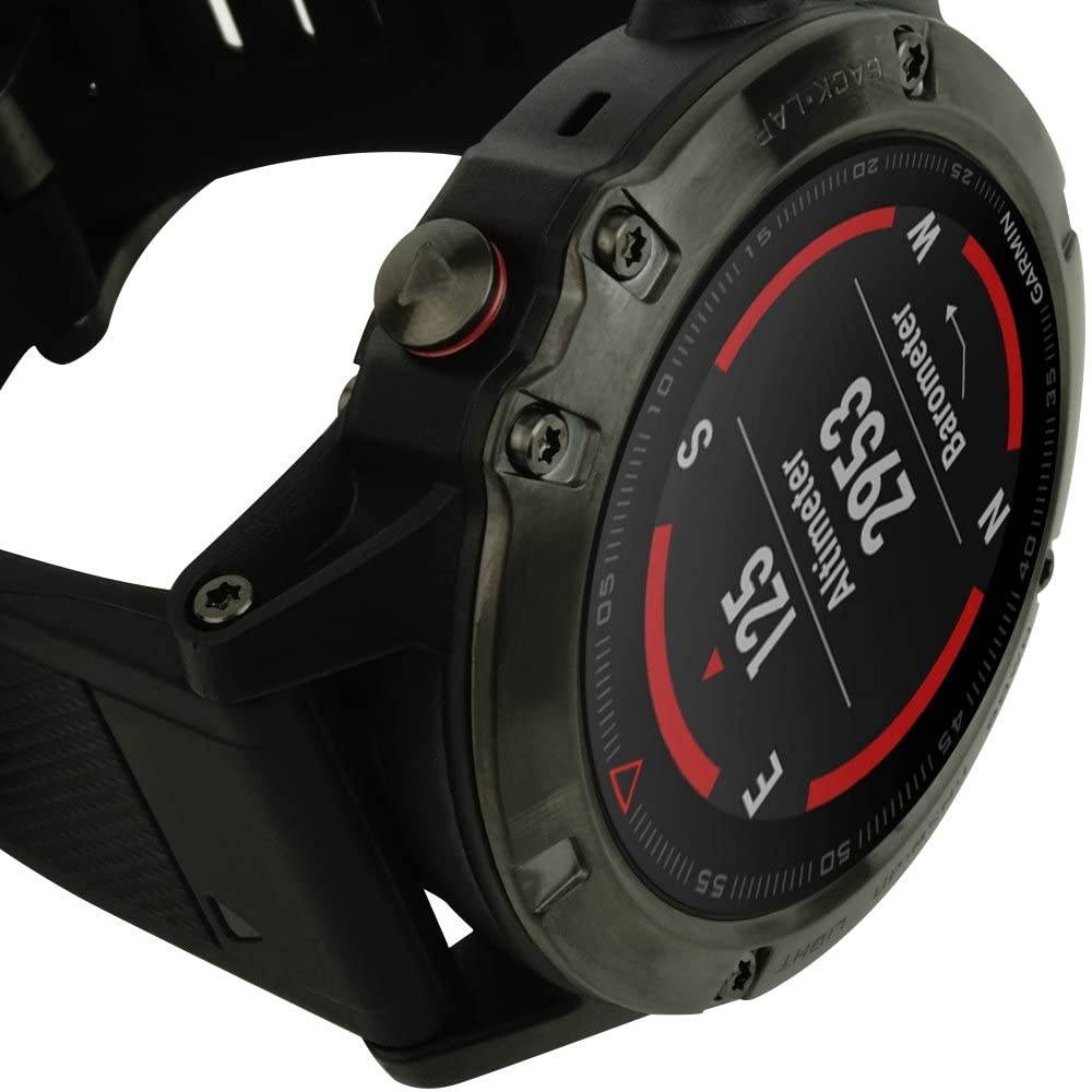 Skinomi TechSkin [6-Pack] Clear Screen Protector for Garmin Fenix 5X (Garmin Fenix 5X Plus) [Full Coverage] Anti-Bubble HD TPU Film