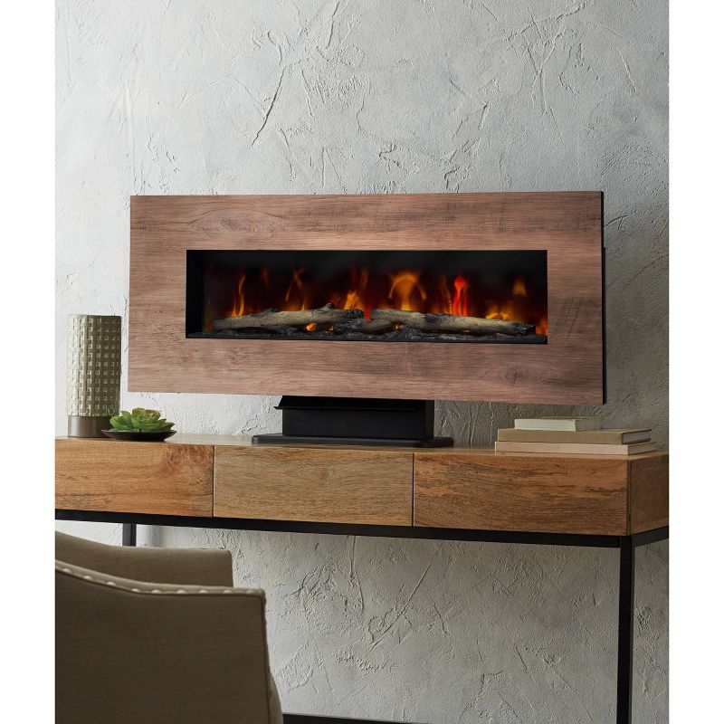 Dyna-Glo 48" Reversible Wall Mount Electric Fireplace Gray/Brown