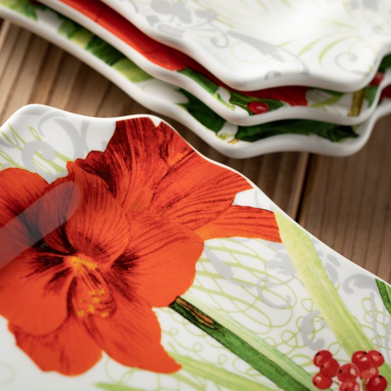 Blue Rose Polish Pottery Garland of Blue Dessert Plate