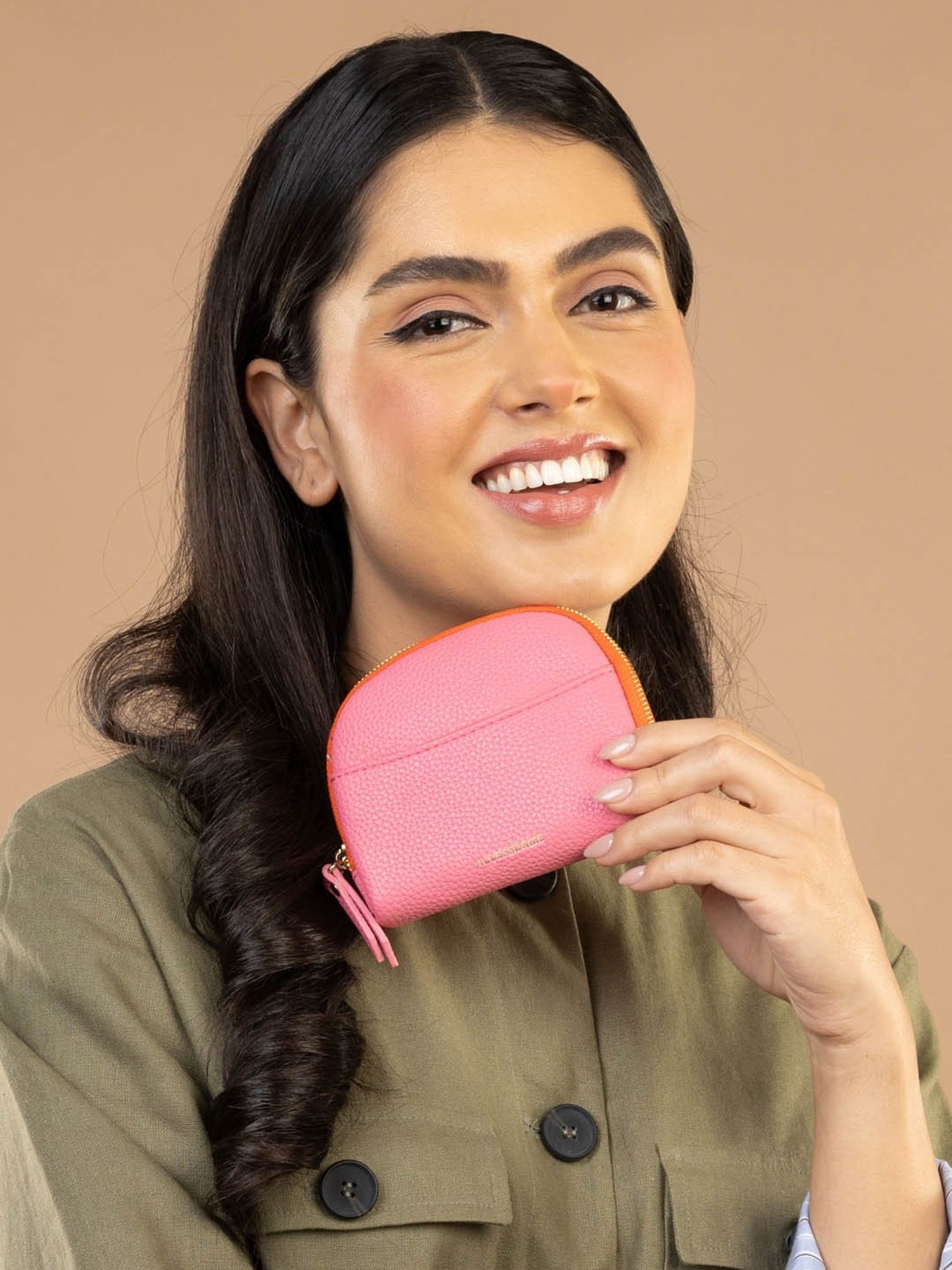 Accessorize London Pink Solid Pouch