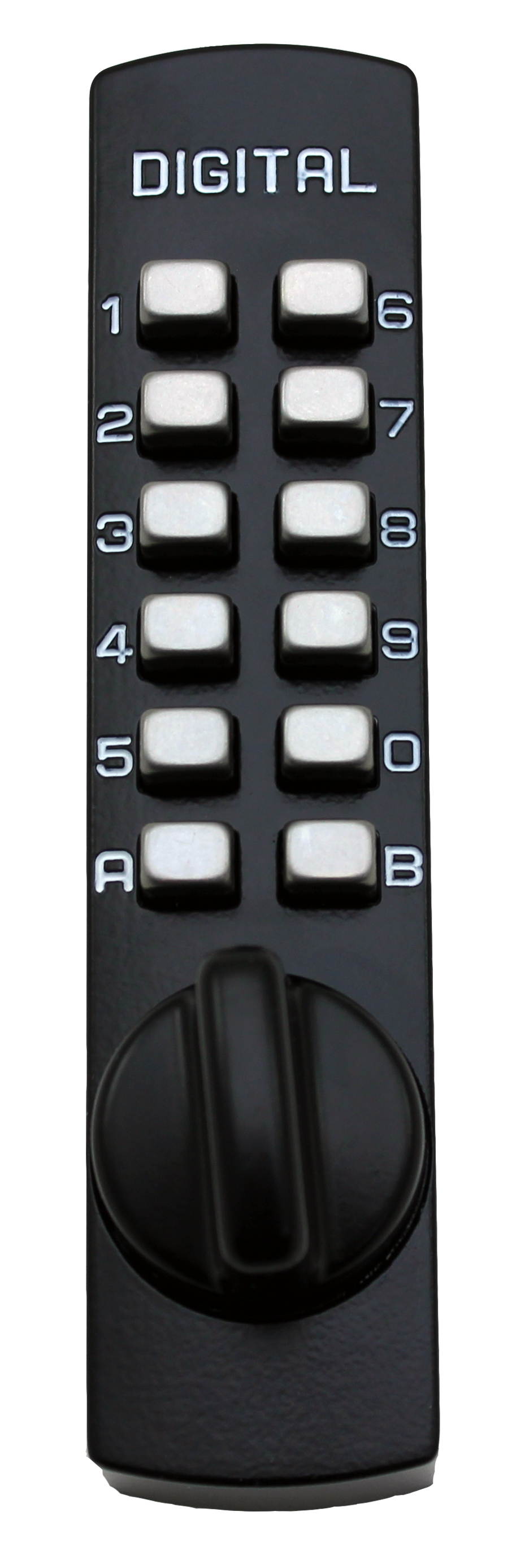 LockeyUSA C150 Mechanical,  Keyless Entry, Digital Door Lock, Surface Mount Hook Bolt Lock for Sliding Door, Antique Brass