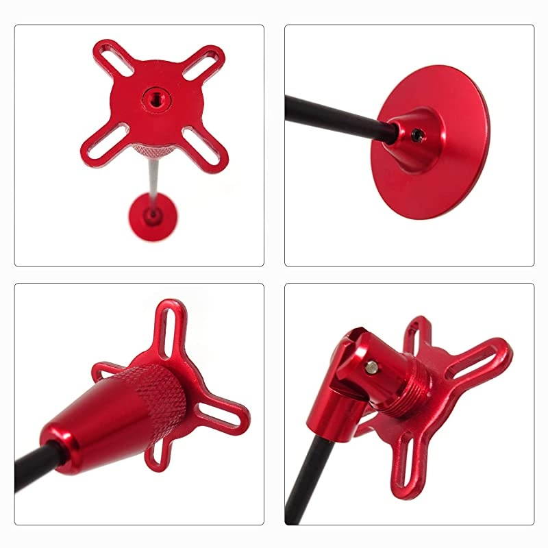 CNC Aluminum GPS Folding Antenna Base Mount Holder Bracket for DJI Quadcopter Multicopter Red