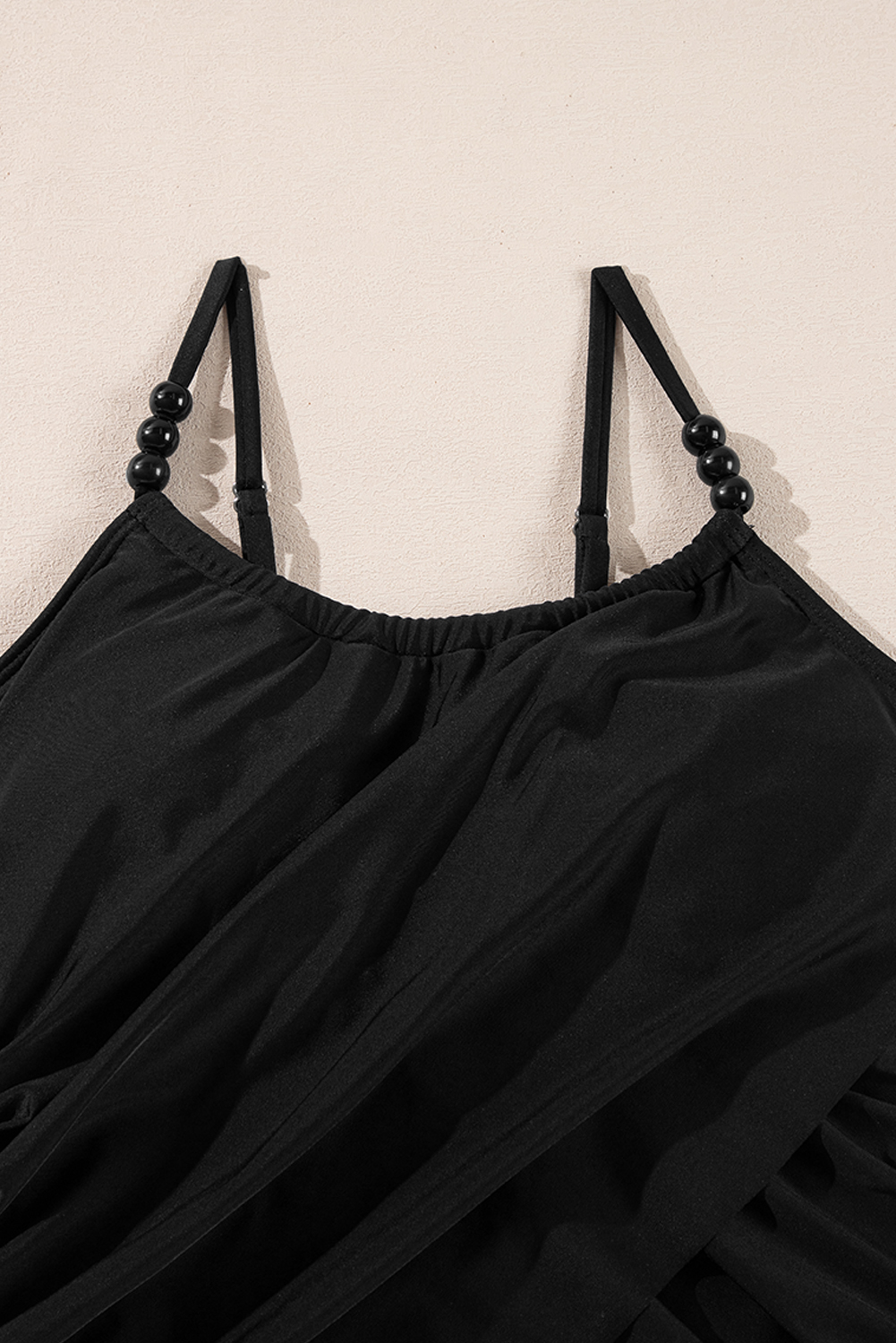 Black Plant Print Zip Front Half Sleeve One Piece Swimsuit