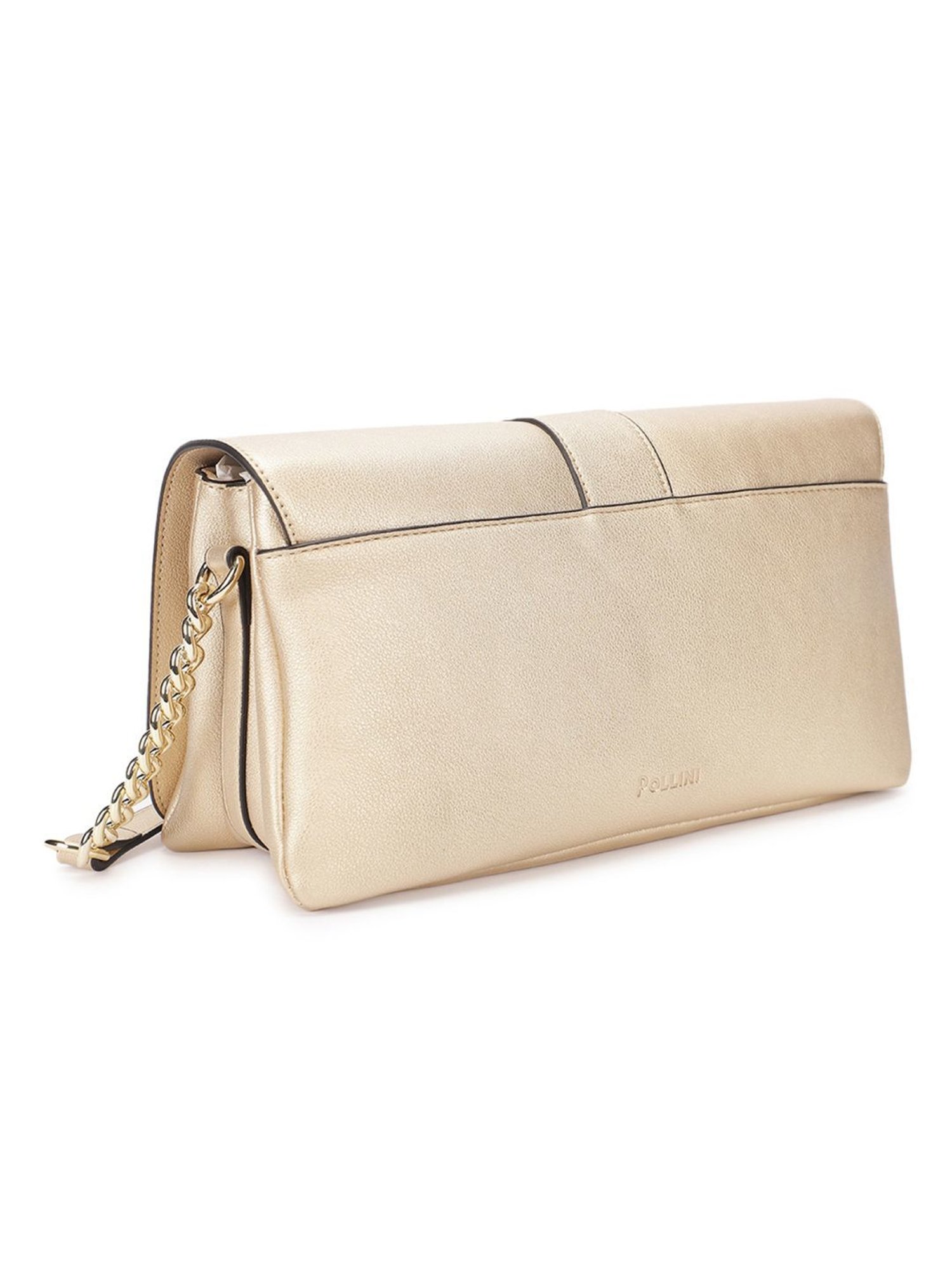 Pollini Gold Large Cross Body Bag