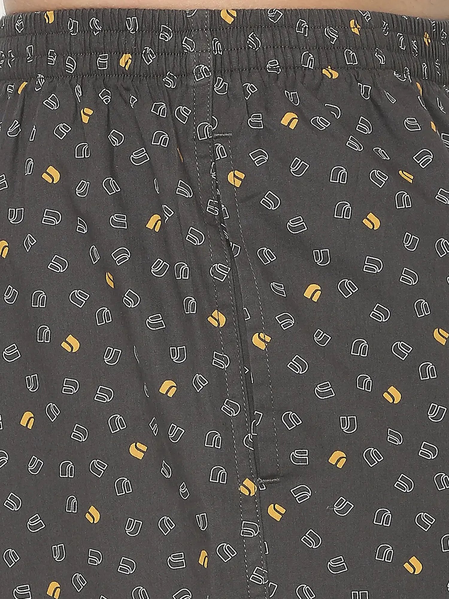 UnderJeans by Spykar Dark Grey Printed Boxers