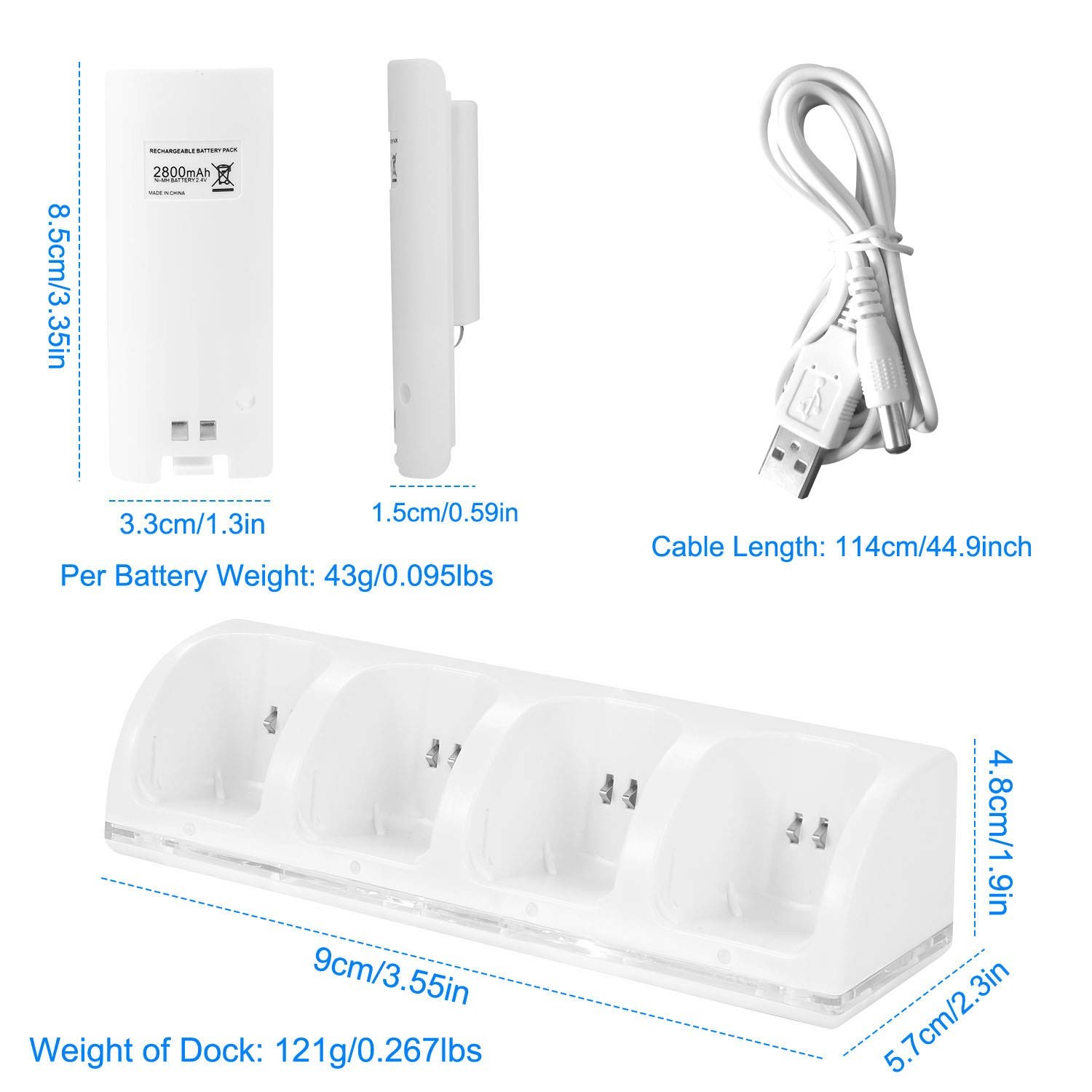 Mayflash 4 ports Gamecube Controller adapter for switch Wii U &PC USB/Switch