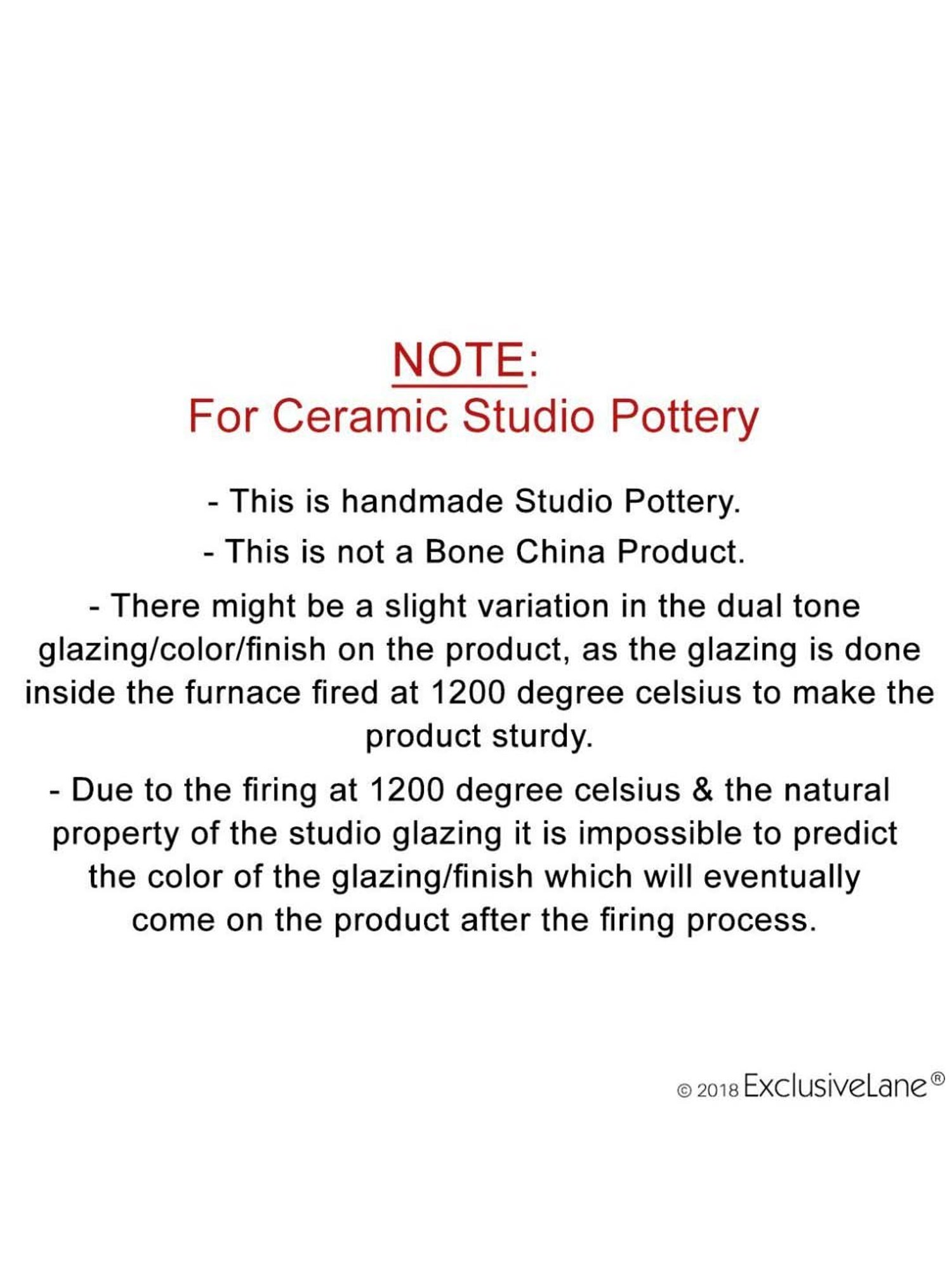 ExclusiveLane 'The Hut Essentials' Hand-Painted Ceramic Bathroom Accessory (Set Of 3)