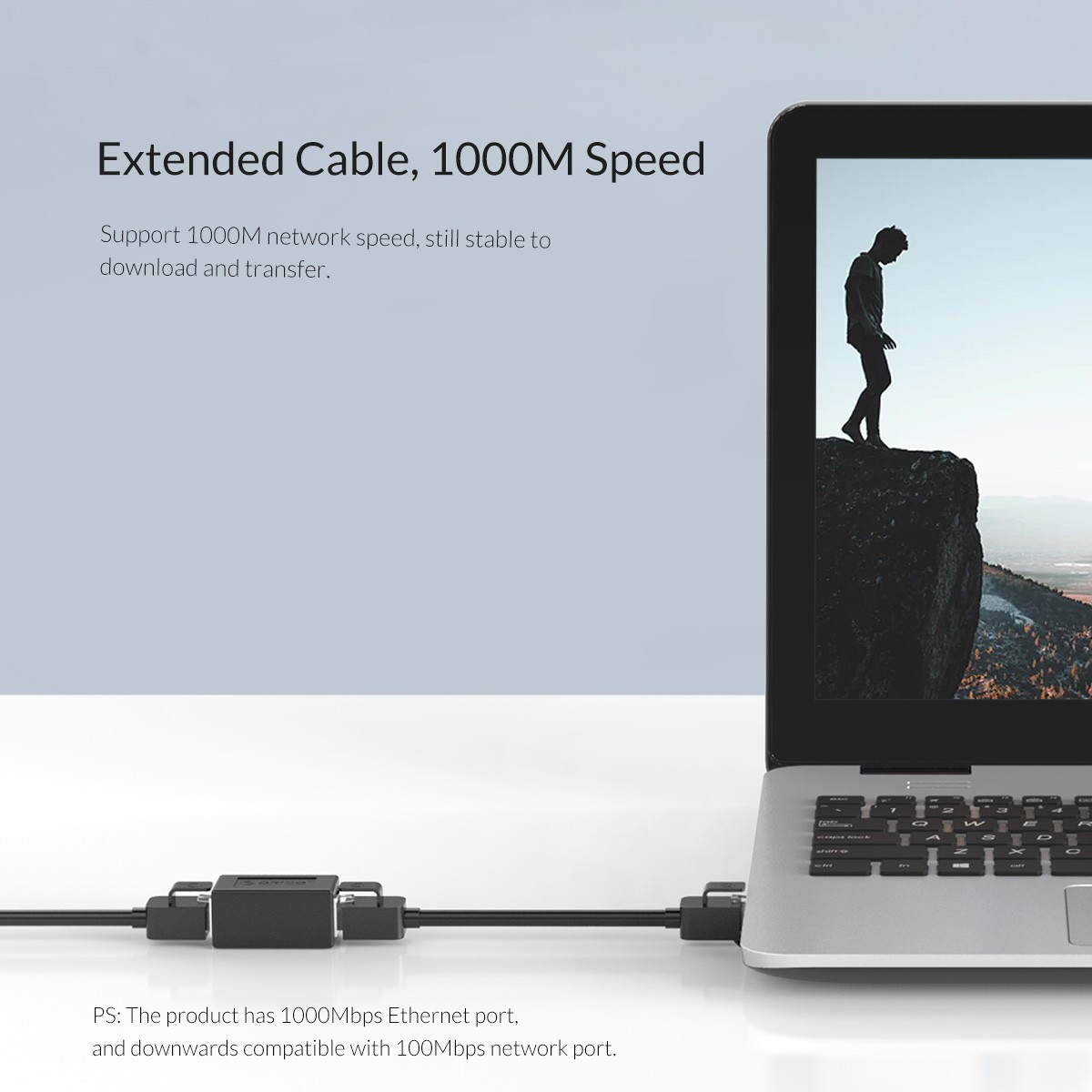 ORICO RJ45 Gigabit Network Adapter RJ45 Coupler ethernet Cable Coupler LAN Connector Up to 1000M, female to female