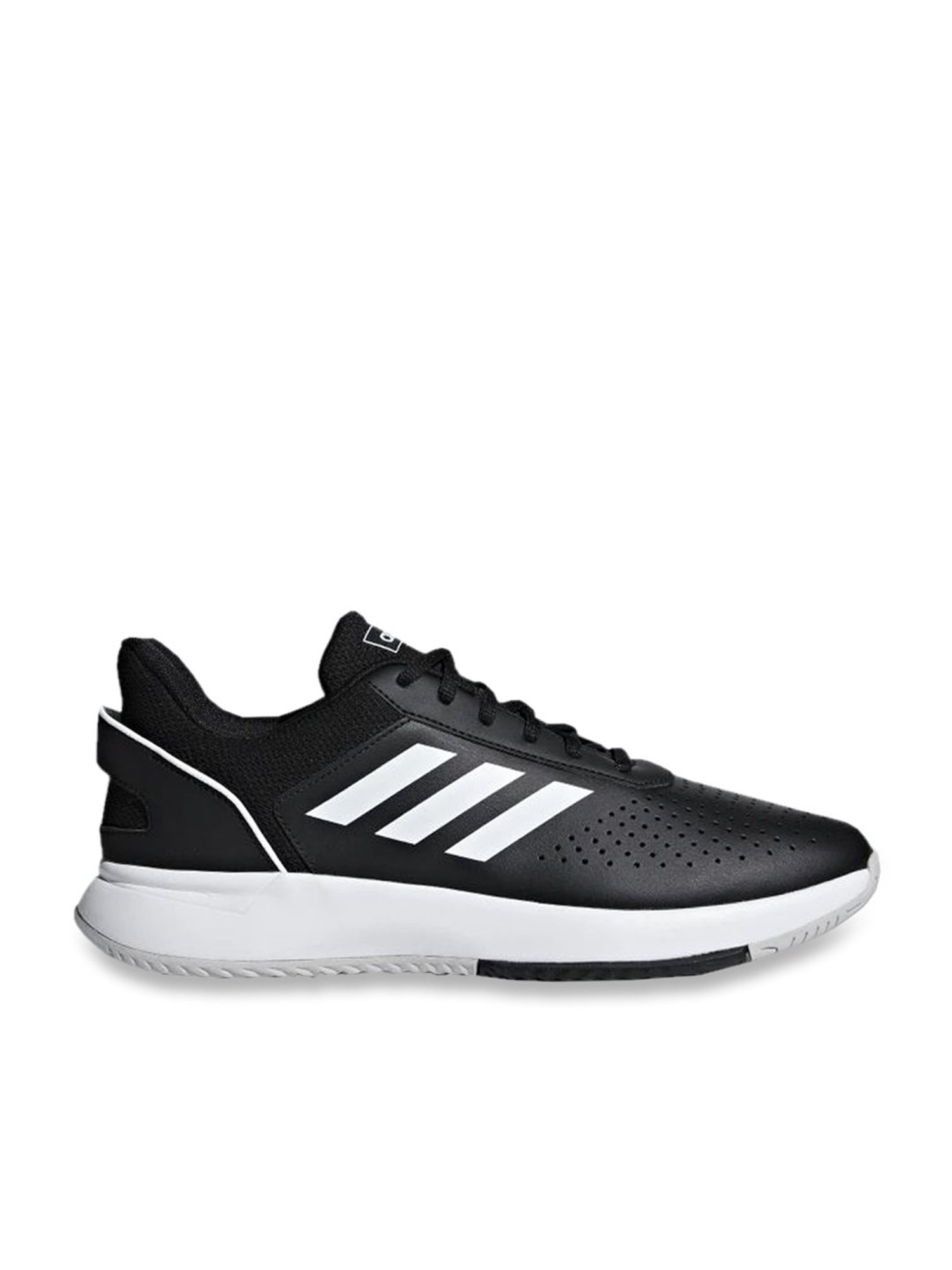 Adidas Men's Courtsmash Black Tennis Shoes
