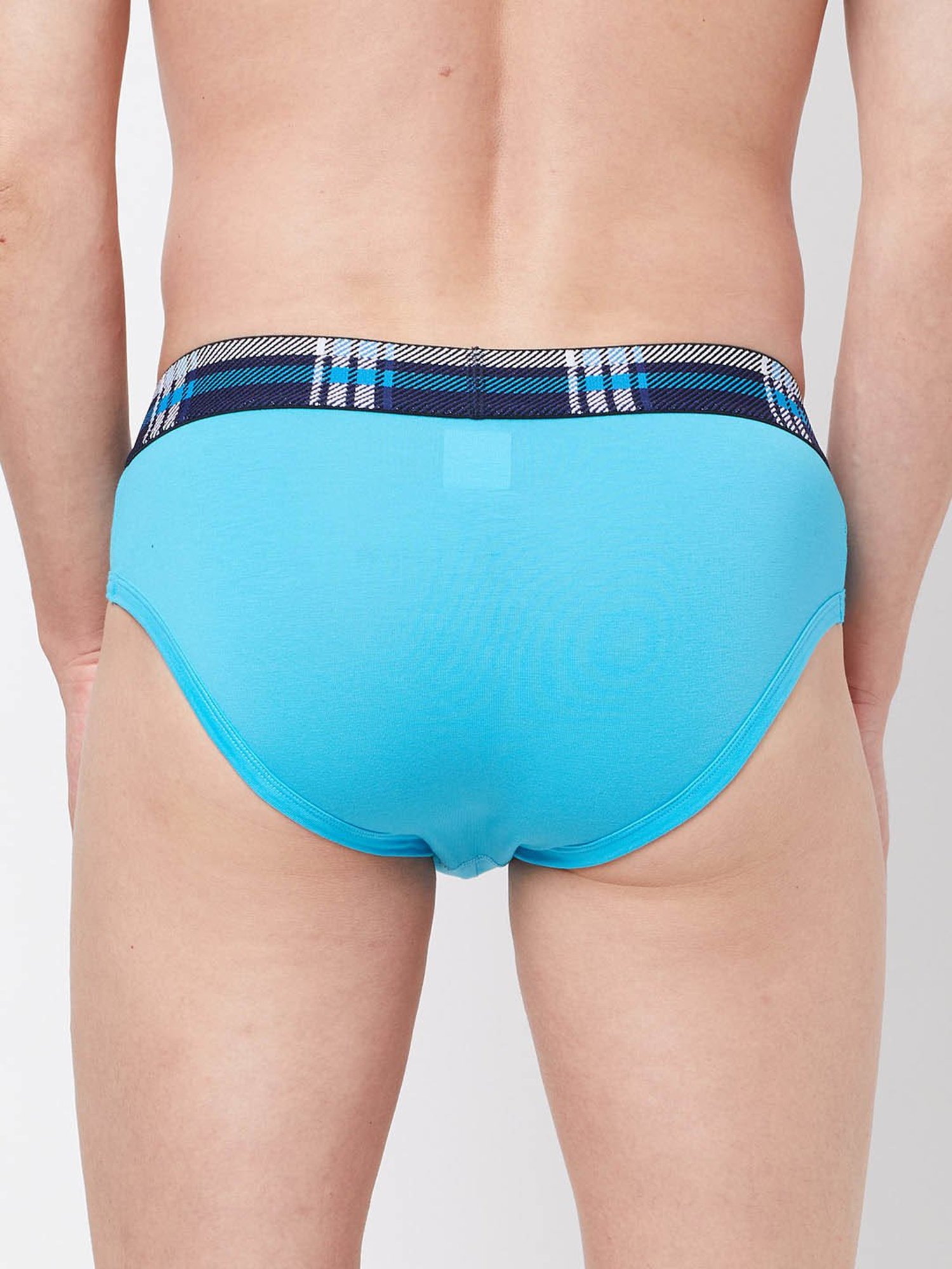 Zoiro Navy & Atoll Blue Regular Fit Briefs - Pack Of 2