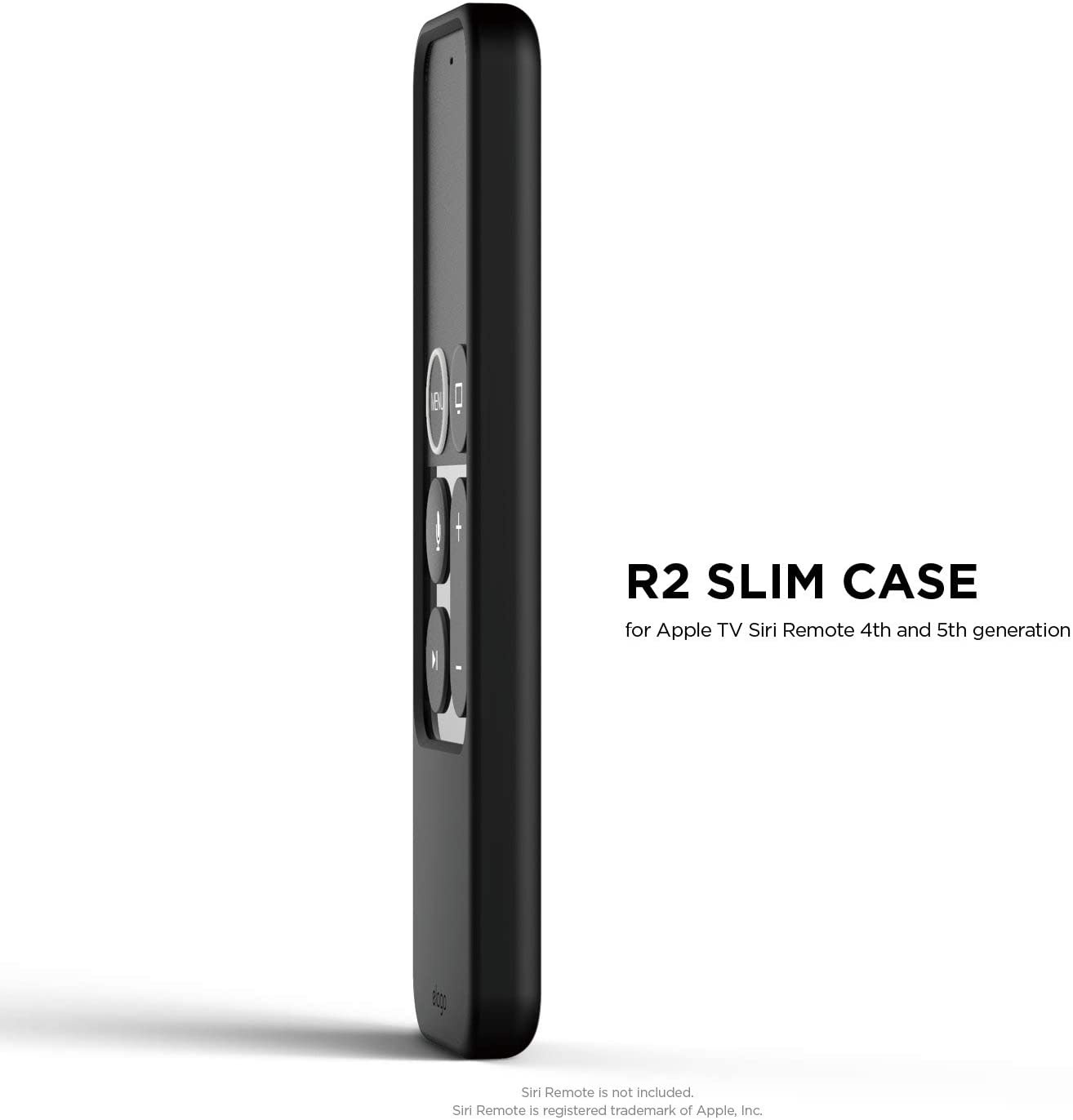 elago R2 Slim Case Compatible with Apple TV Siri Remote 1st Generation (Black) - Slim Design, Scratch-Free Silicone, Shock Absorption, Full Access