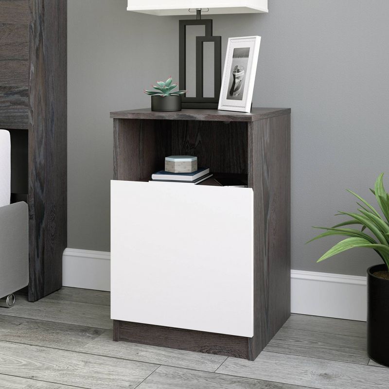 Hudson Court Nightstand Charcoal Ash - Sauder