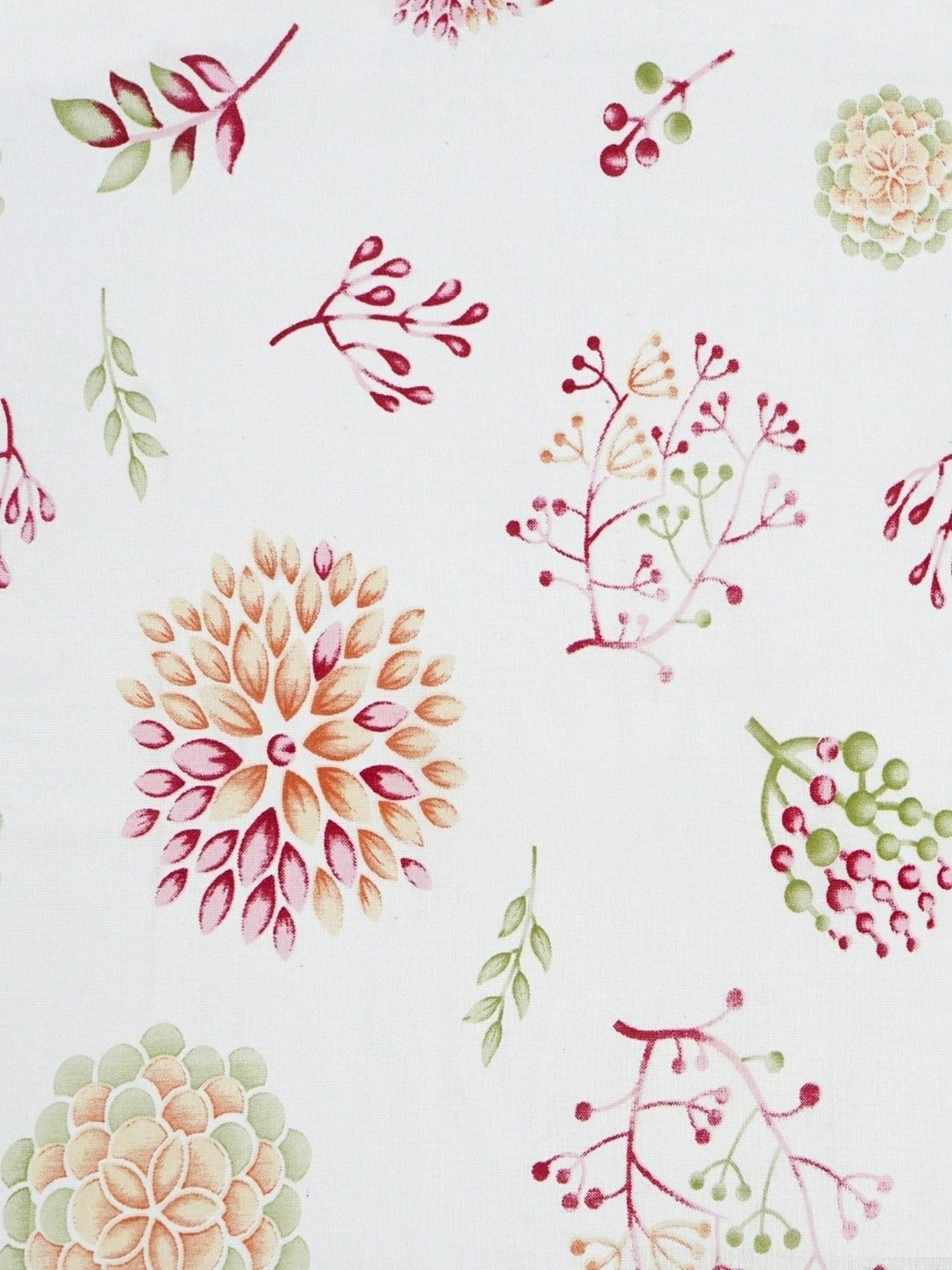 SEJ by Nisha Gupta Floral Green 144 TC Cotton Single Bed Sheet with 1 Pillow Cover