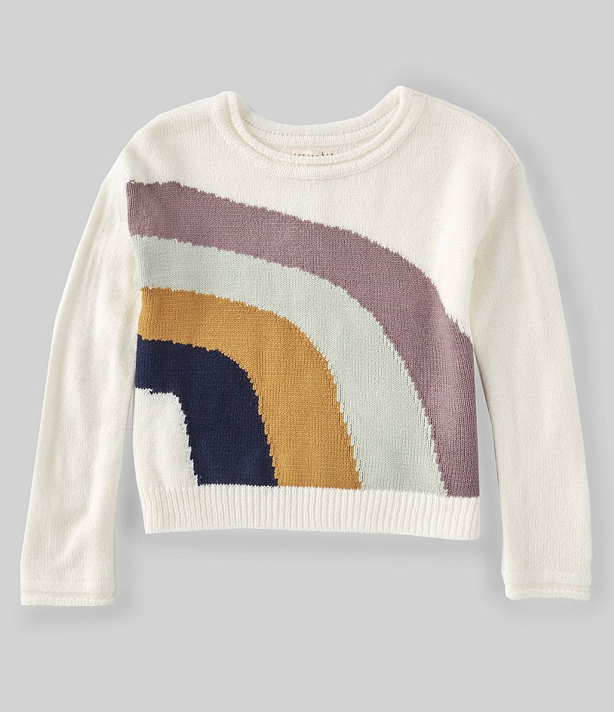 Copper Key Big Girls 7-16 Rainbow Sweater