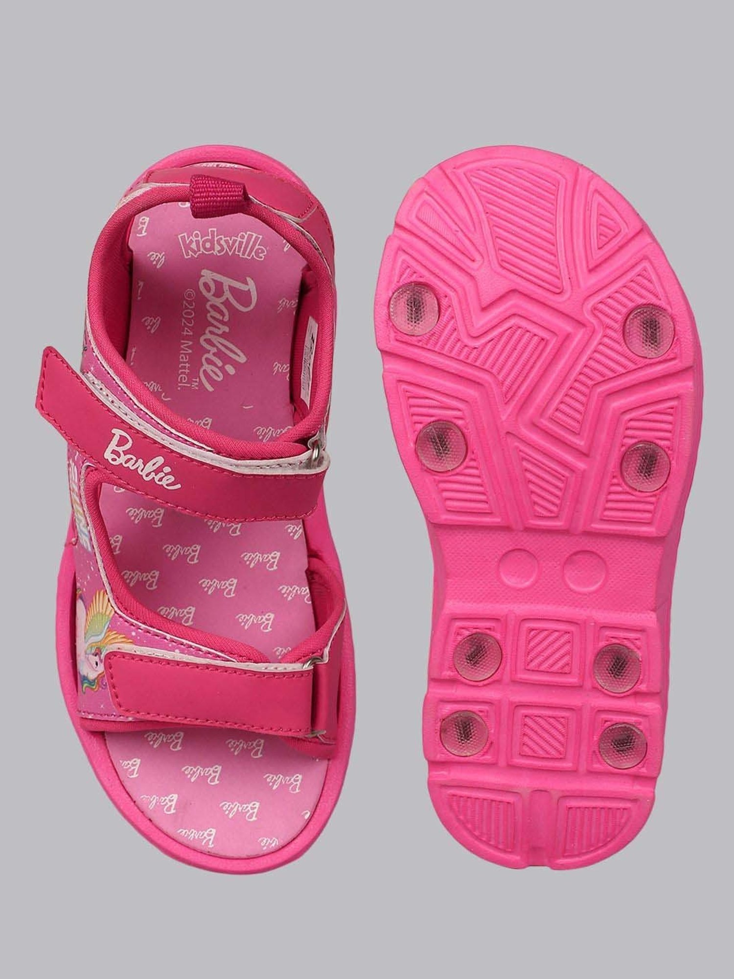 Passion Petals Kids Pink Sling Back Clogs