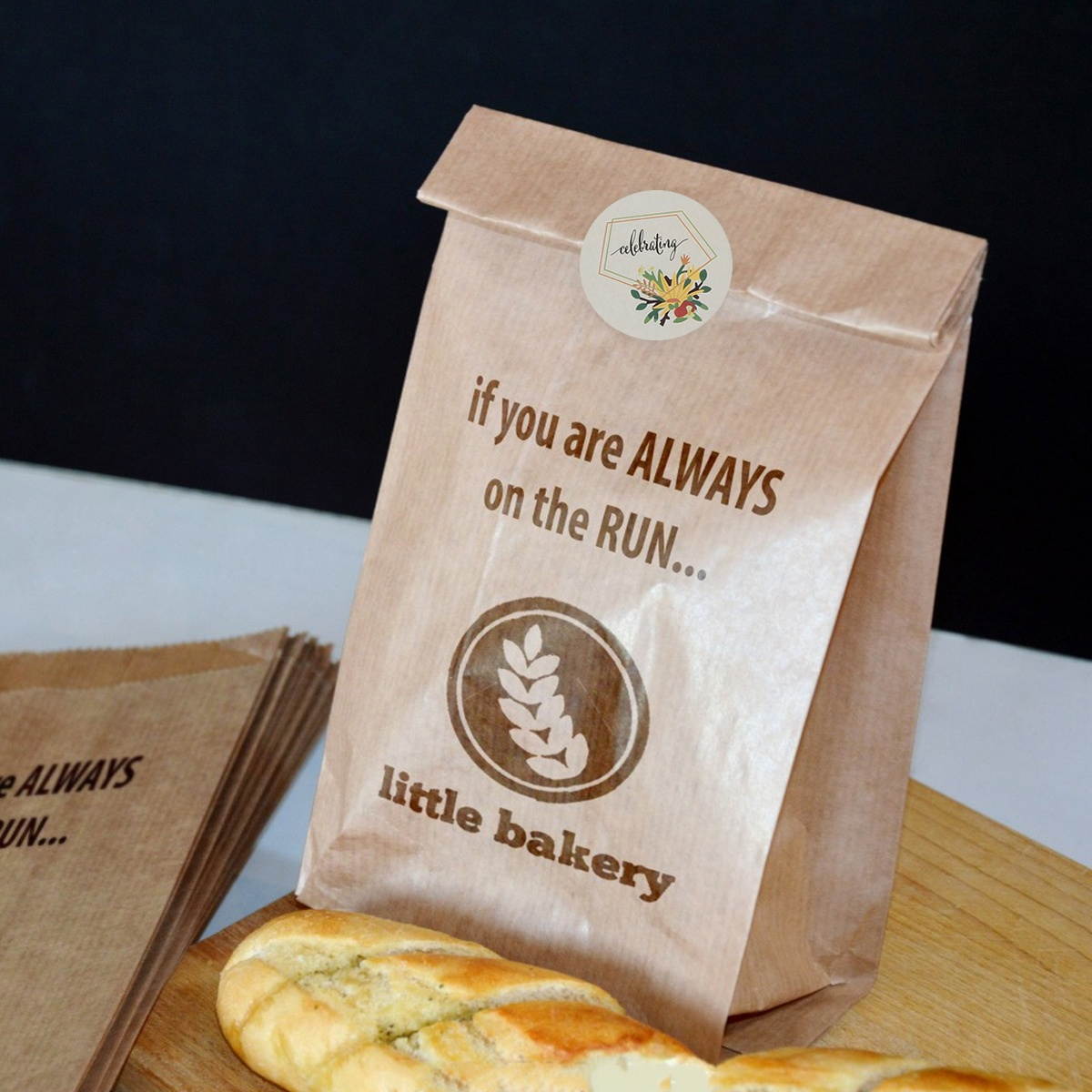 500Pcs/Roll Floral Pattern Thank You Sticker Sealing Labels Handmade Stickers