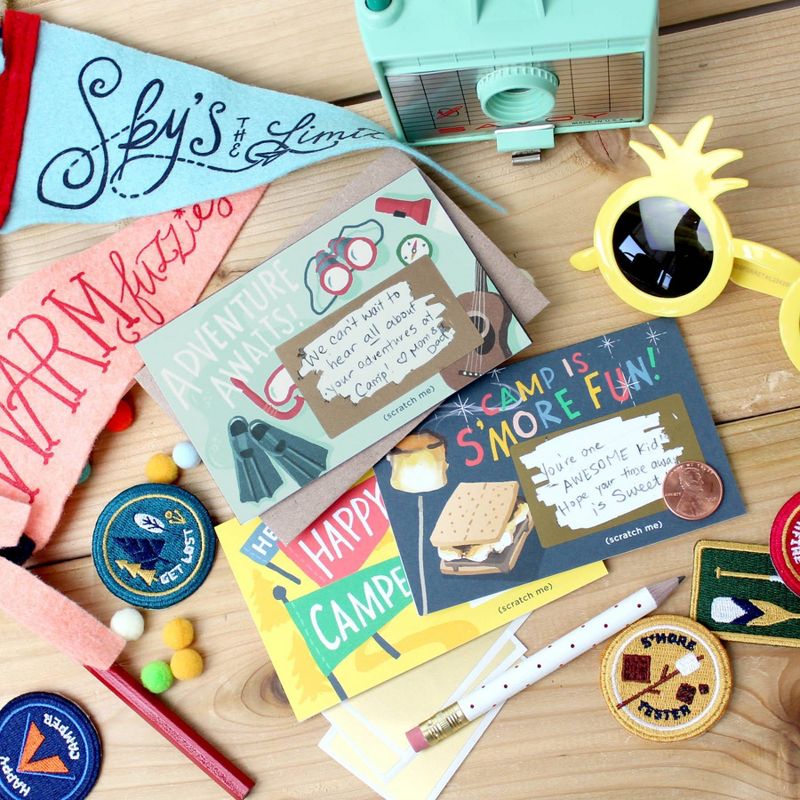 Scratch Off Camp Mini Notes
