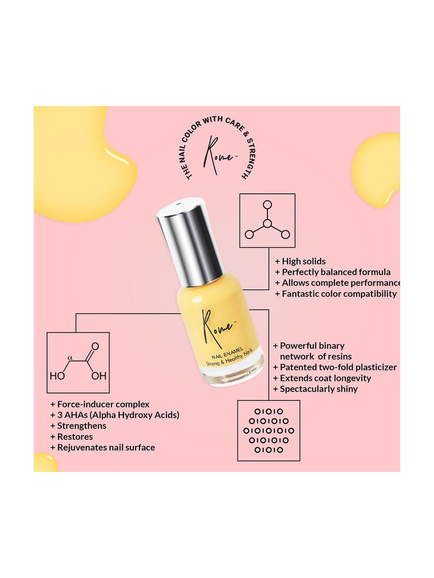 Rome Strong and Healthy Nail Enamel, Set of 3