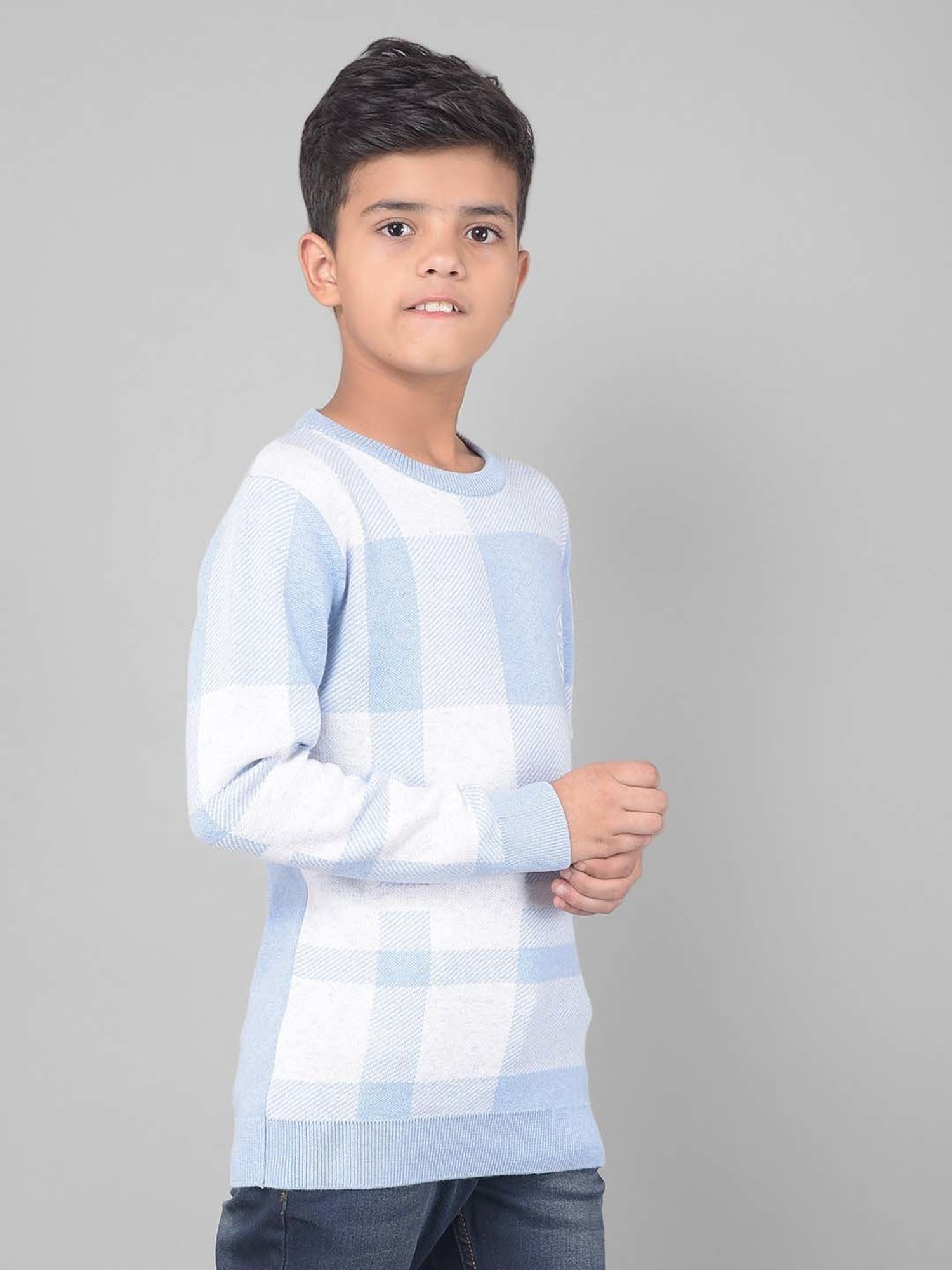 U.S. Polo Assn. Kids Black Self Design Sweater