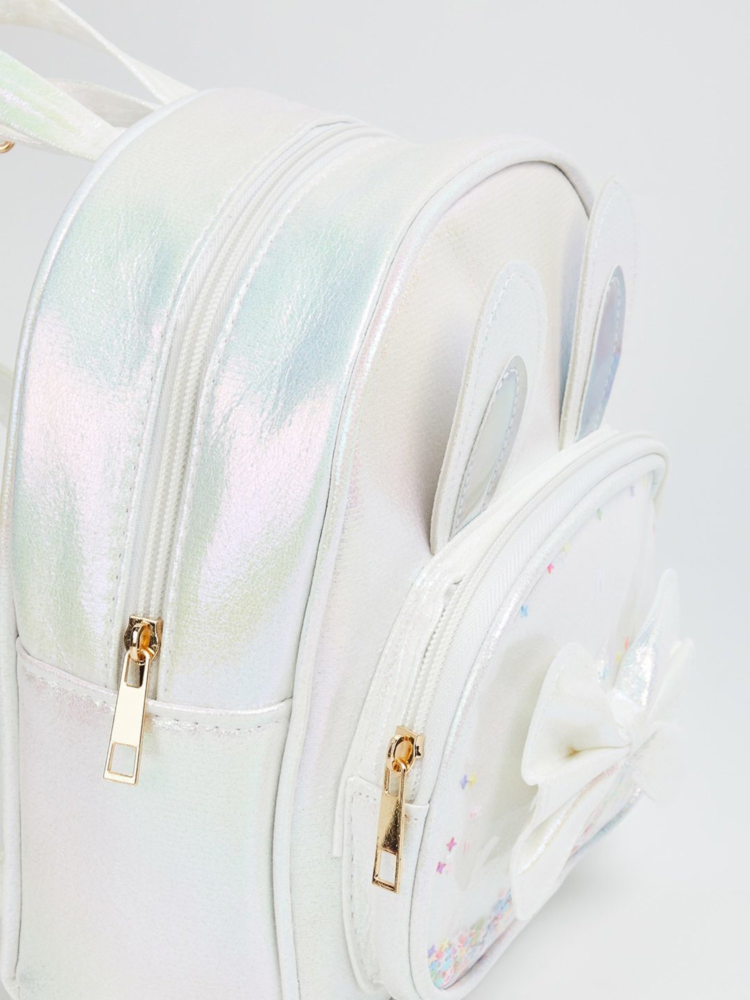 Ginger by Lifestyle White Shimmer Backpack