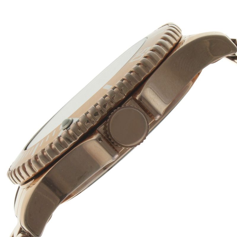 Women's Peugeot Ratchet Bezel White dial Watch - Rose Gold