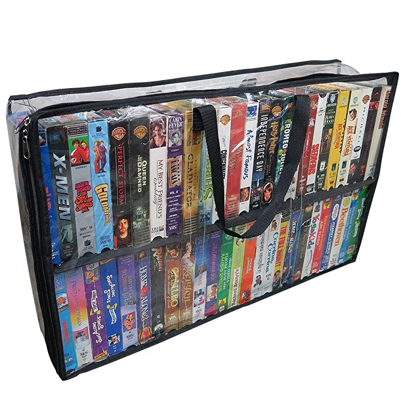VHS Storage BagMovieVideo OrganizerHandles100 TotalNo DustSet2