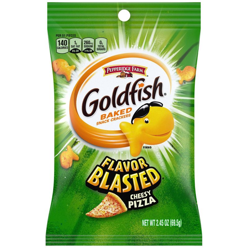 Pepperidge Farm Goldfish Flavor Blasted Xplosive Pizza Crackers Snack Pack - 2.45oz