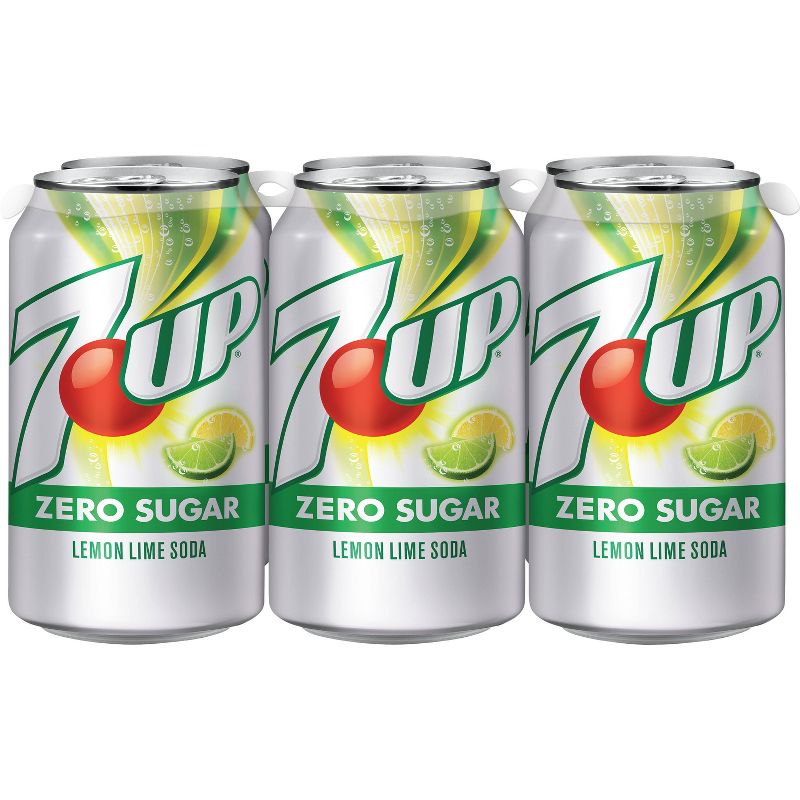 7UP Zero Sugar Soda - 6pk/12 fl oz Cans