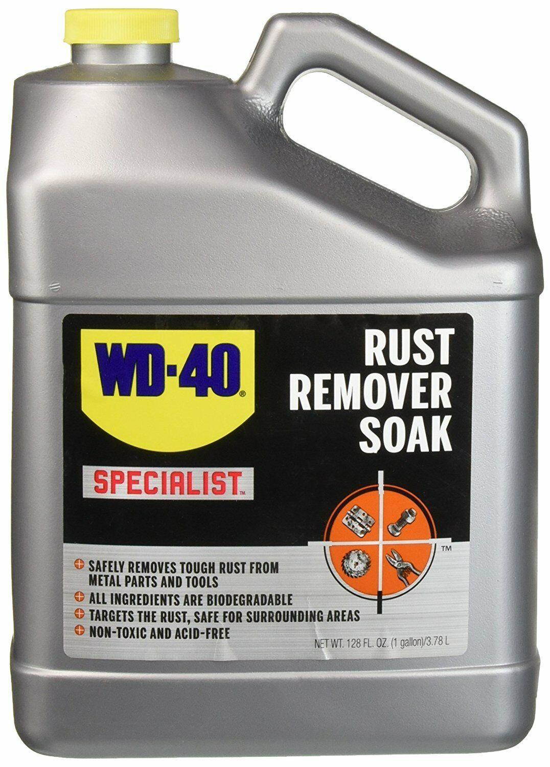 WD-40 Specialist Rust Remover Soak - Fast Acting Rust Dissolver. 1 Gallon Pa...