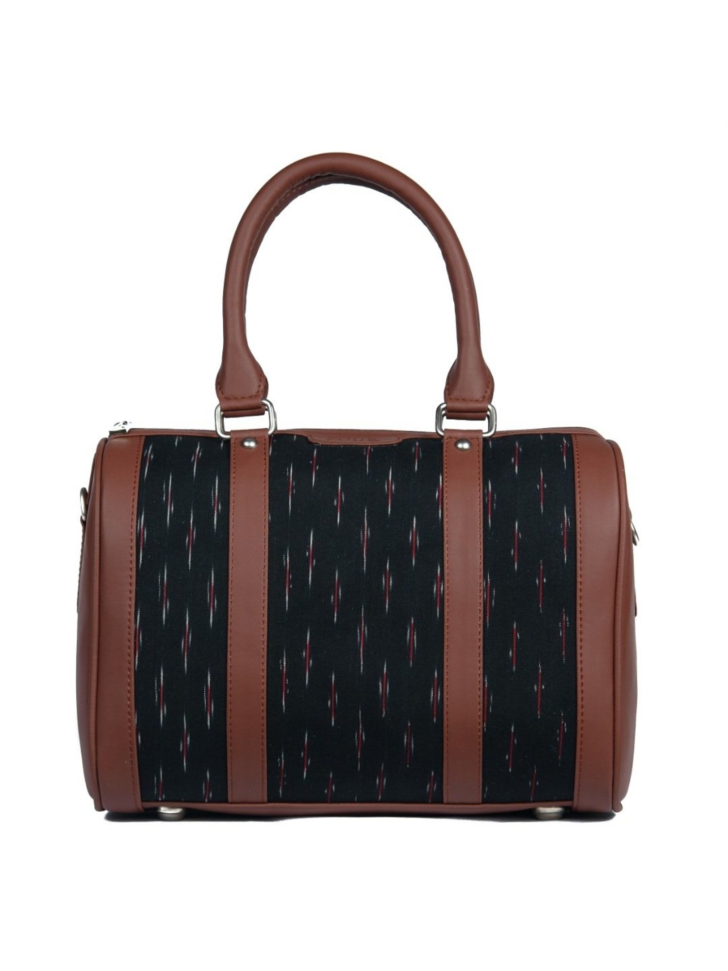 ZOUK Black Printed Medium Duffle Bag