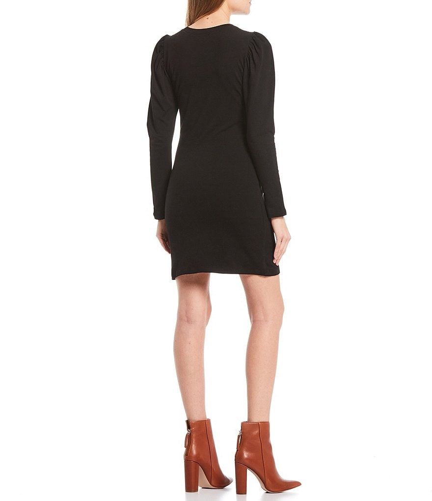 Good Luck Gem Puff Sleeve Shift Dress