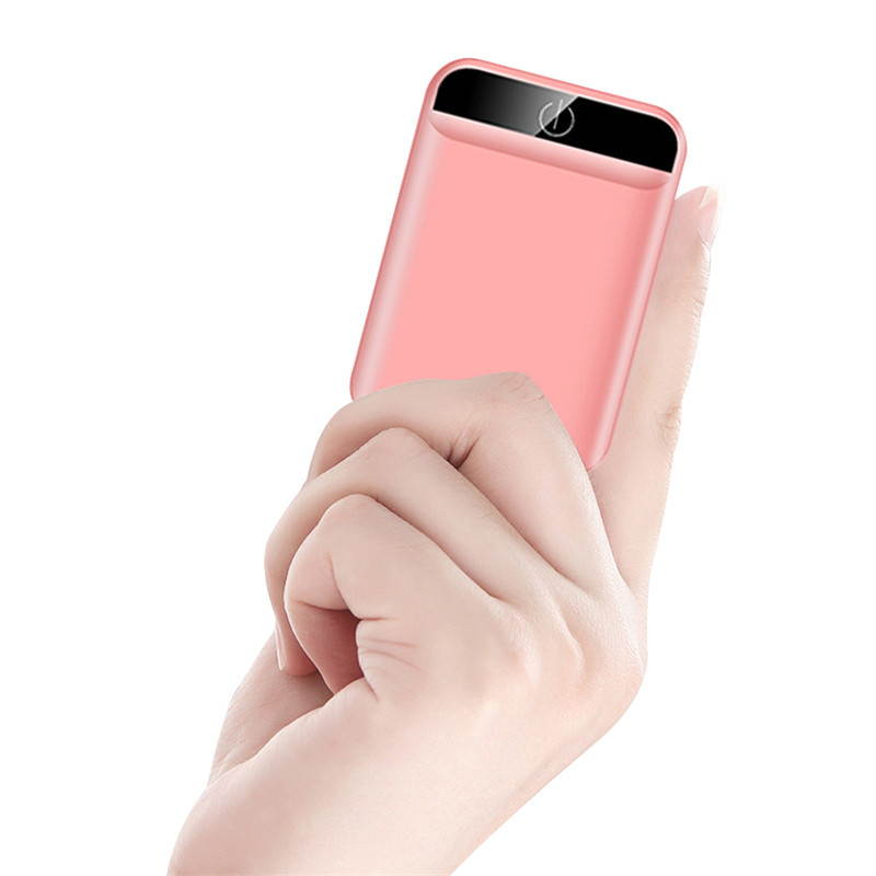 6,000mAh Power Bank Dual USB Output Portable Charger Powerbank Mini Charging Power Bank Travel External Mobile Battery Pack